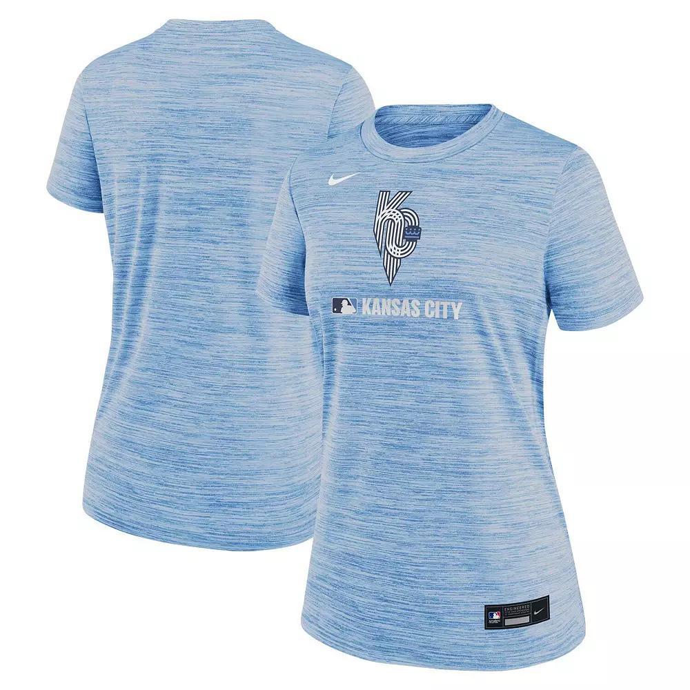 Kansas City Royals Authentic Collection City Connect Velocity Nike Women's Dri-FIT MLB T-Shirt Product Image
