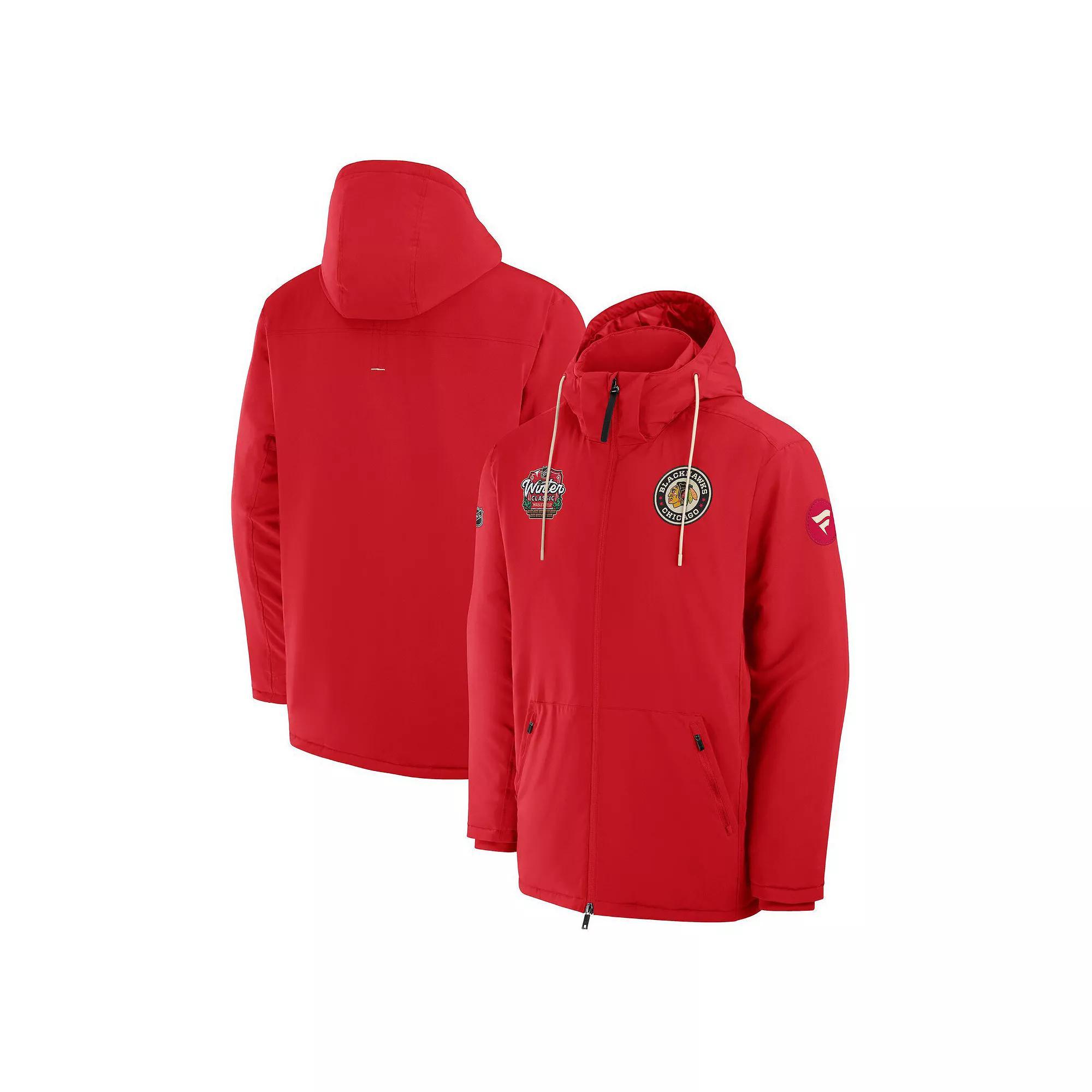 Men's Fanatics Red Chicago Blackhawks 2025 NHL Winter Classic Full-Zip Insulated Jacket,  Product Image