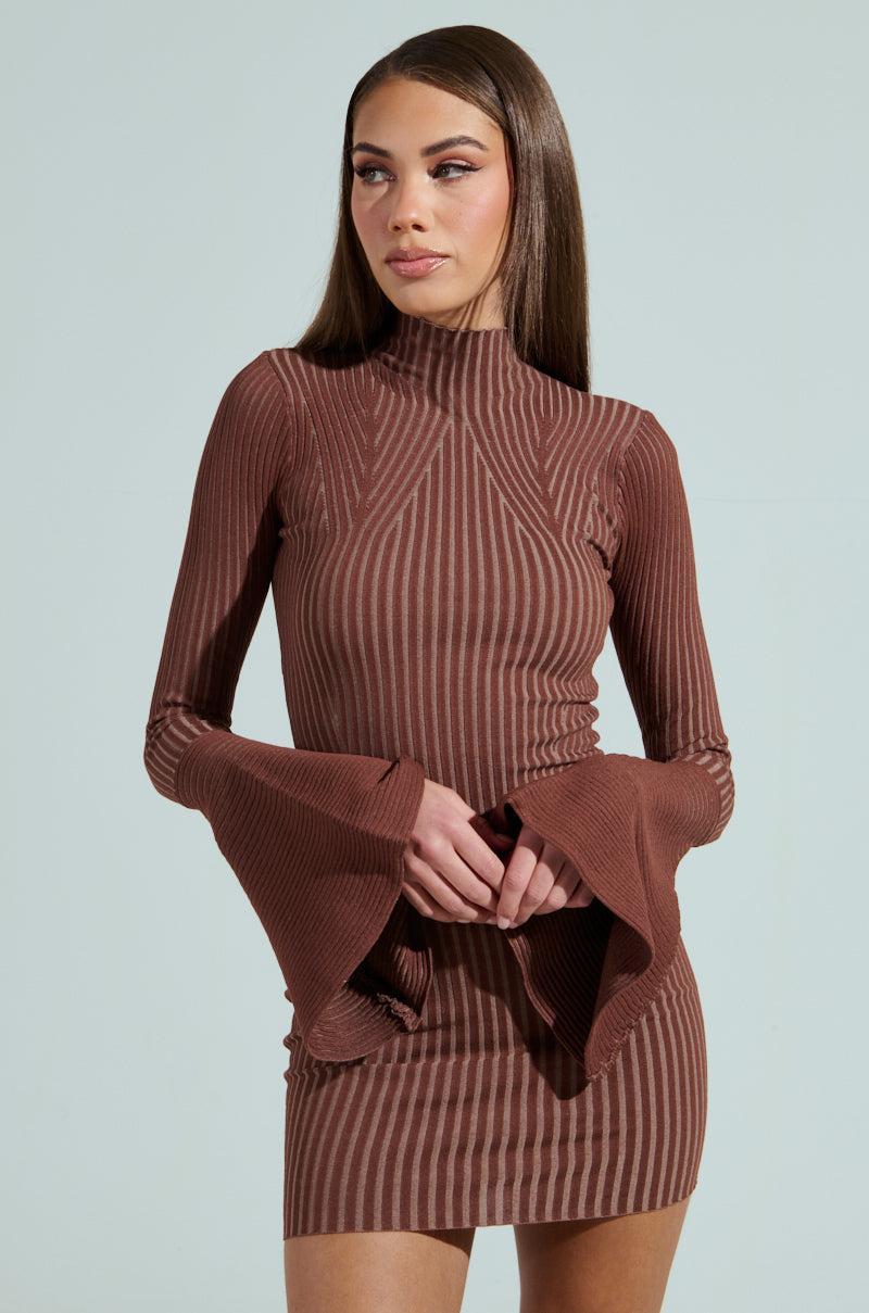 ALL CAUGHT UP KNIT MINI DRESS Product Image