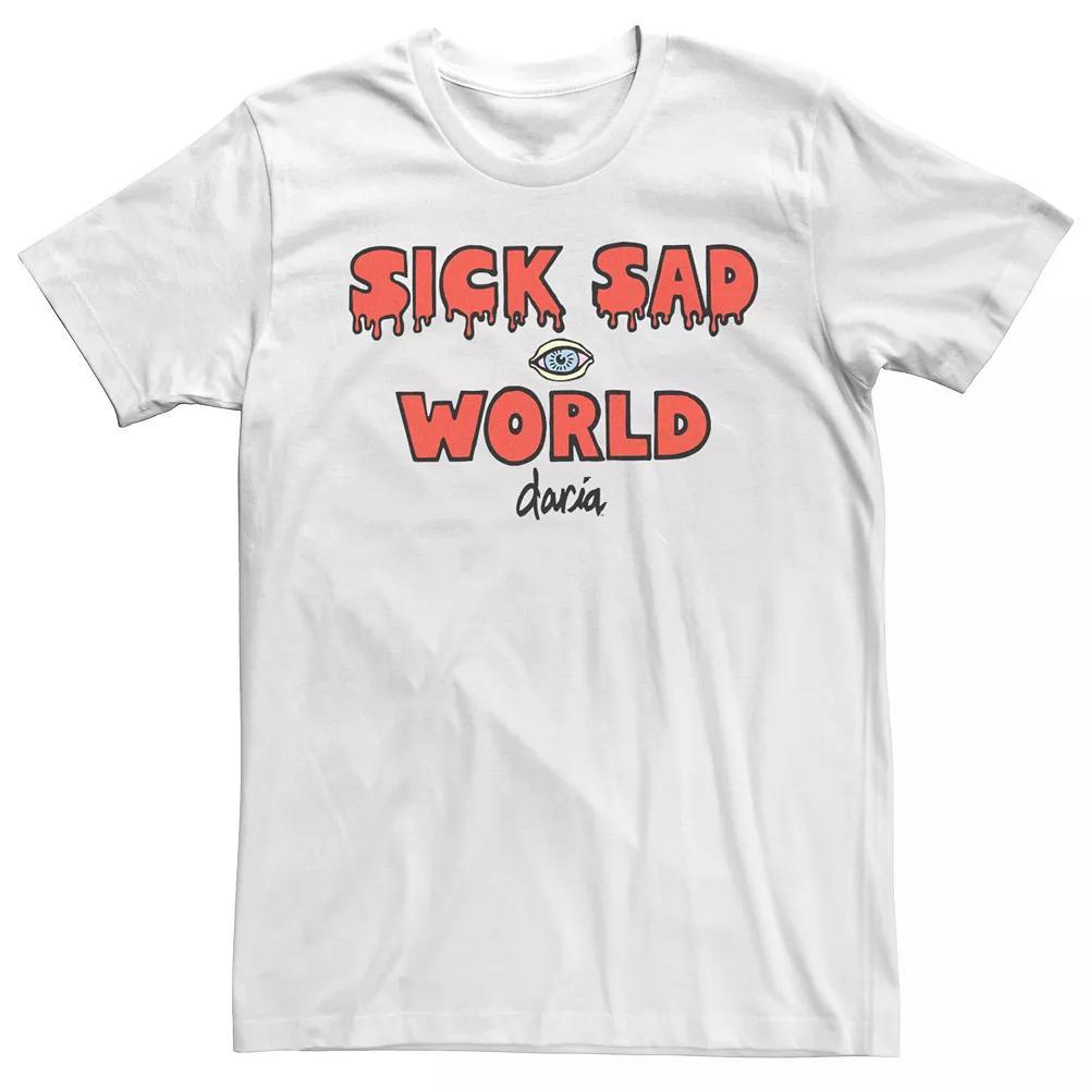Men's MTV Daria Sick Sad World Text Tee,  Product Image