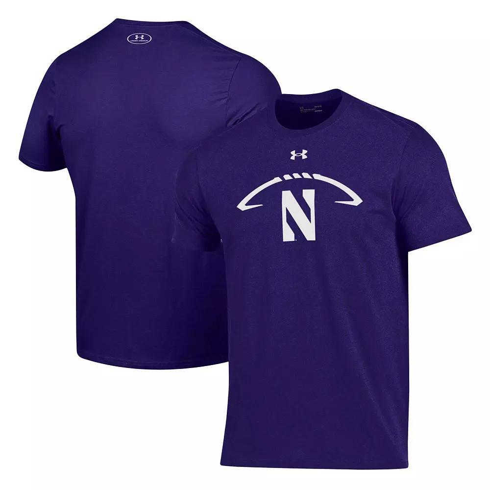 Mens Northwestern Wildcats Football Icon T-Shirt Product Image