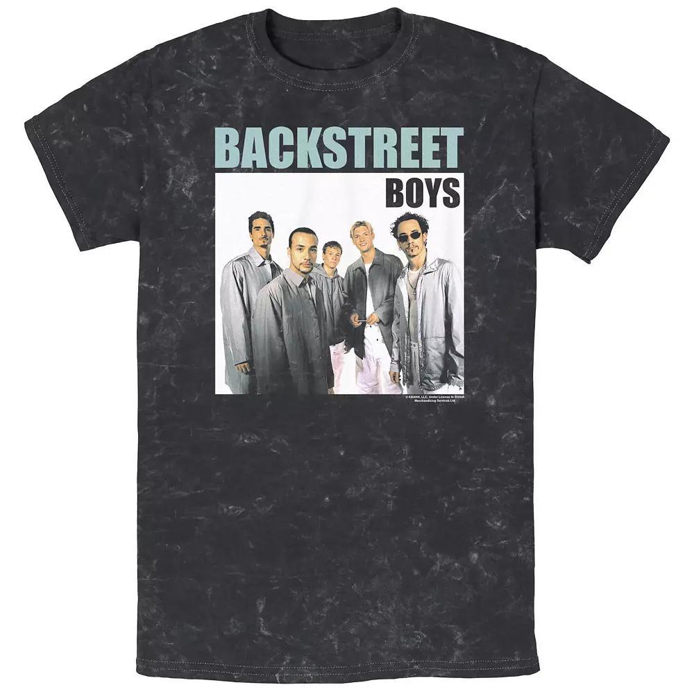 Men's Backstreet Boys Headliners Mineral Wash Graphic Tee, Size: Medium, Black Product Image