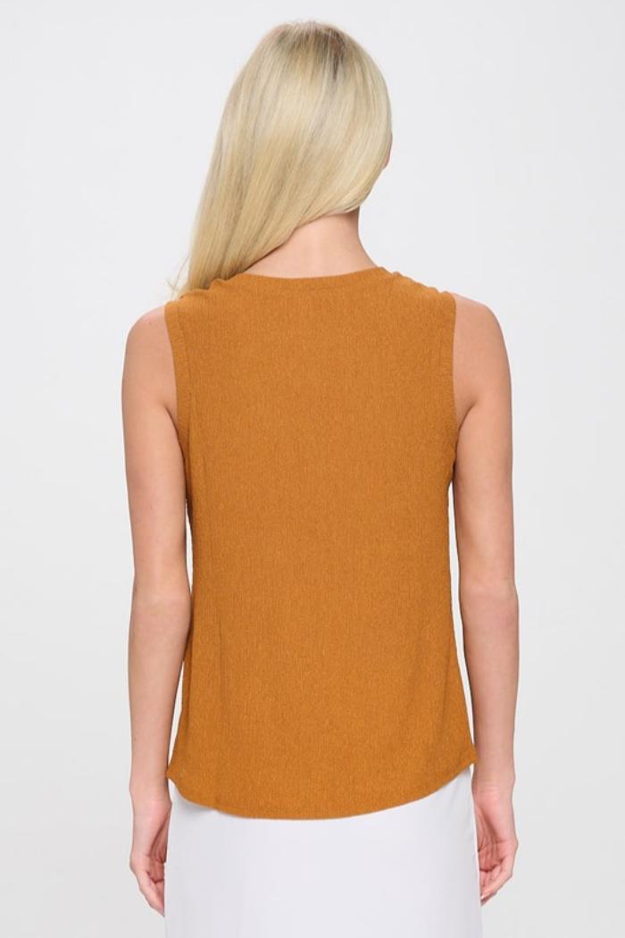 Sleeveless Twist Front Top Product Image