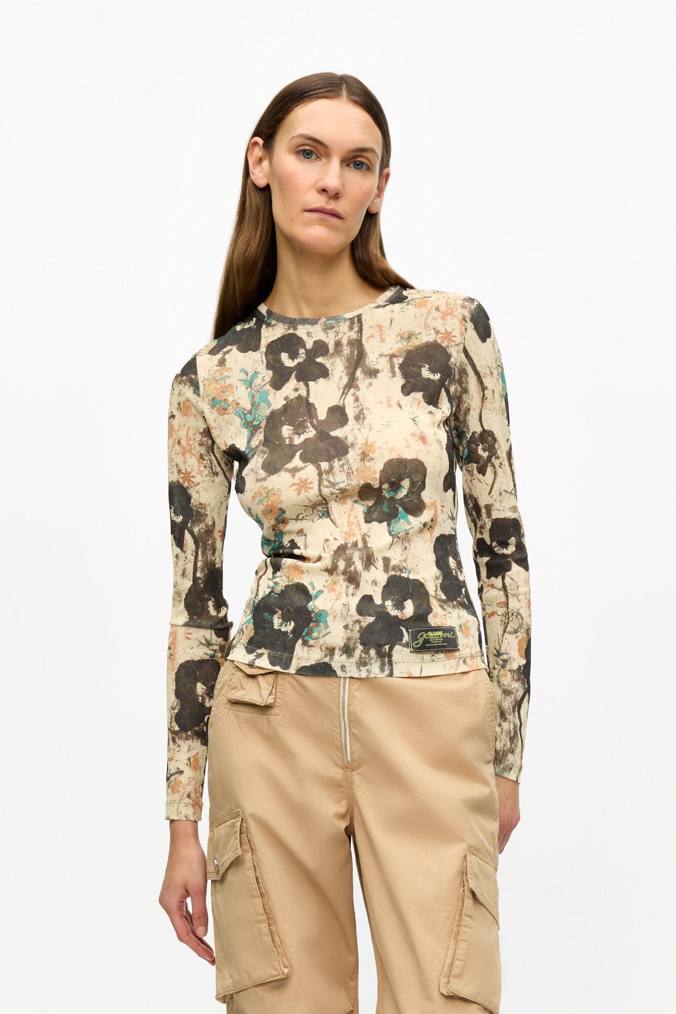 Camel Washed Cotton Twill Pants Product Image