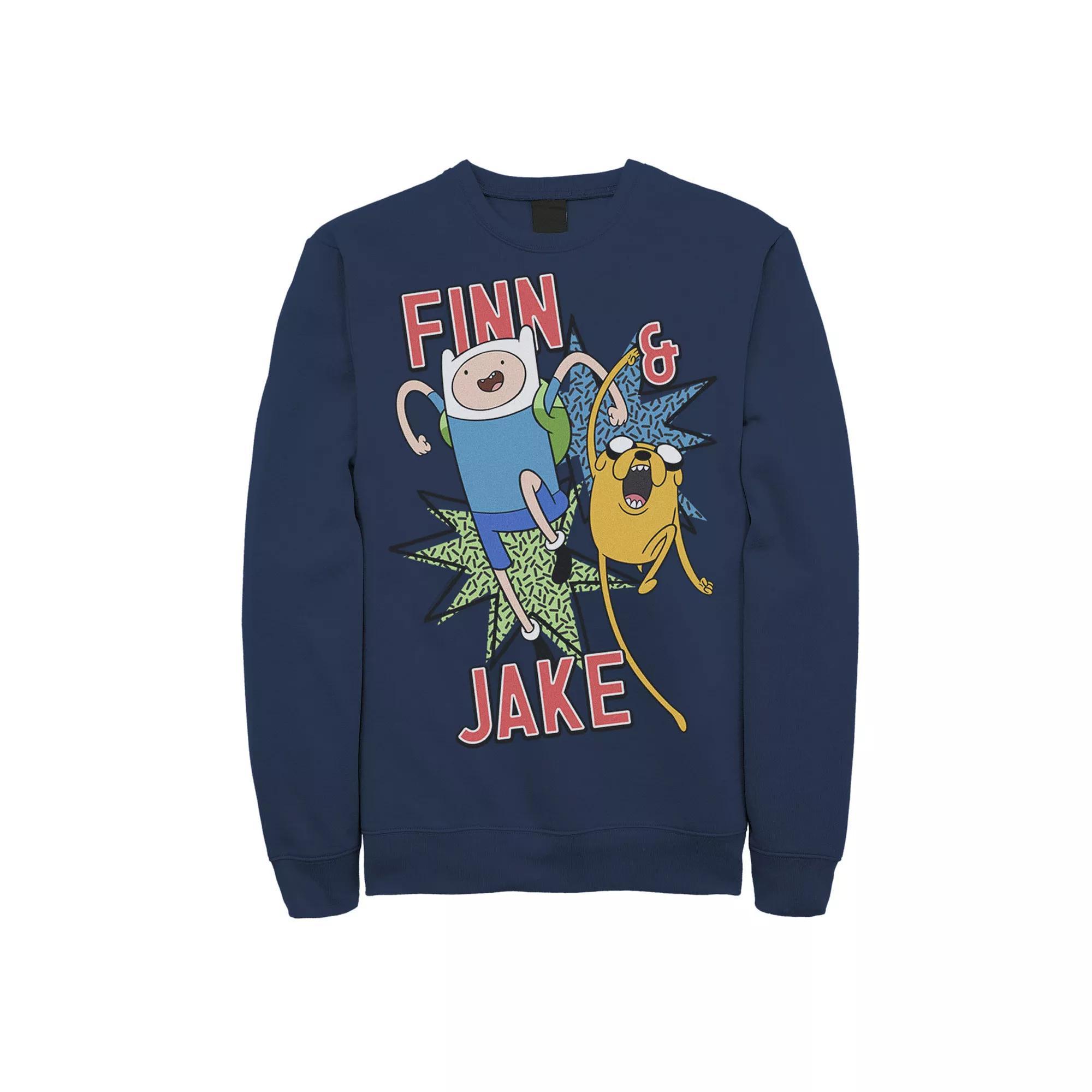 Men's Cartoon Network Adventure Time Finn & Jake Kapows Fleece,  Product Image