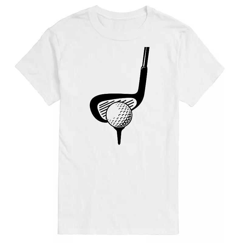 Men's Golf Club Behind Ball Graphic Tee, Size: XXL, Green Product Image