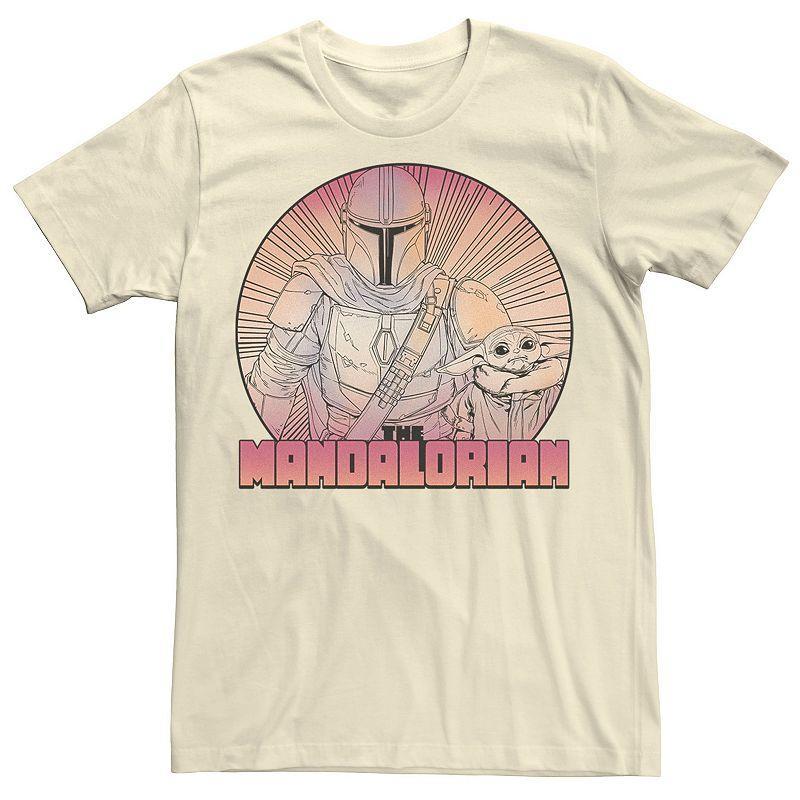 Mens Star Wars The Mandalorian The Child Gradient Line Art Tee Athletic Grey Product Image