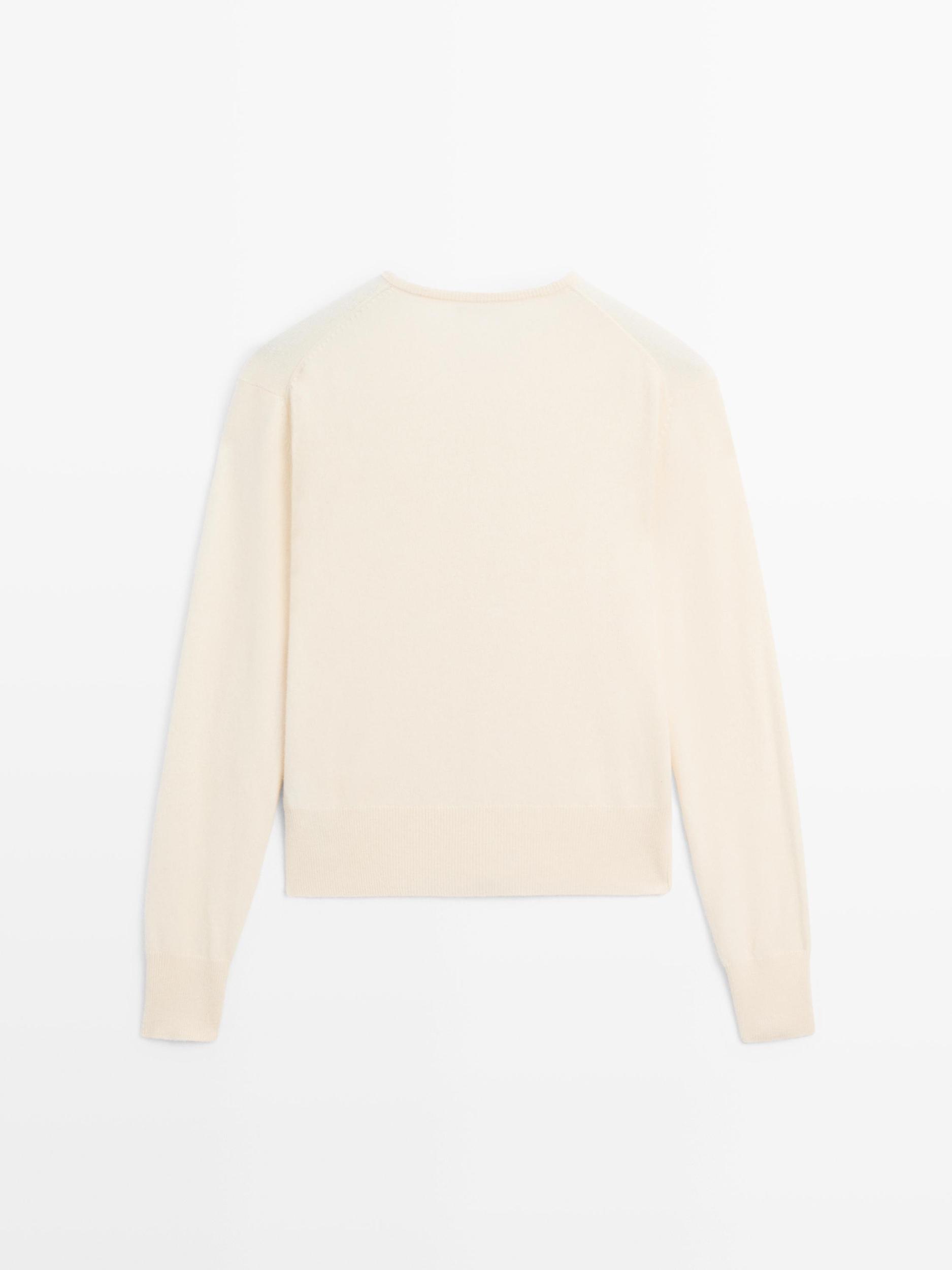 Wool blend knit cardigan Product Image