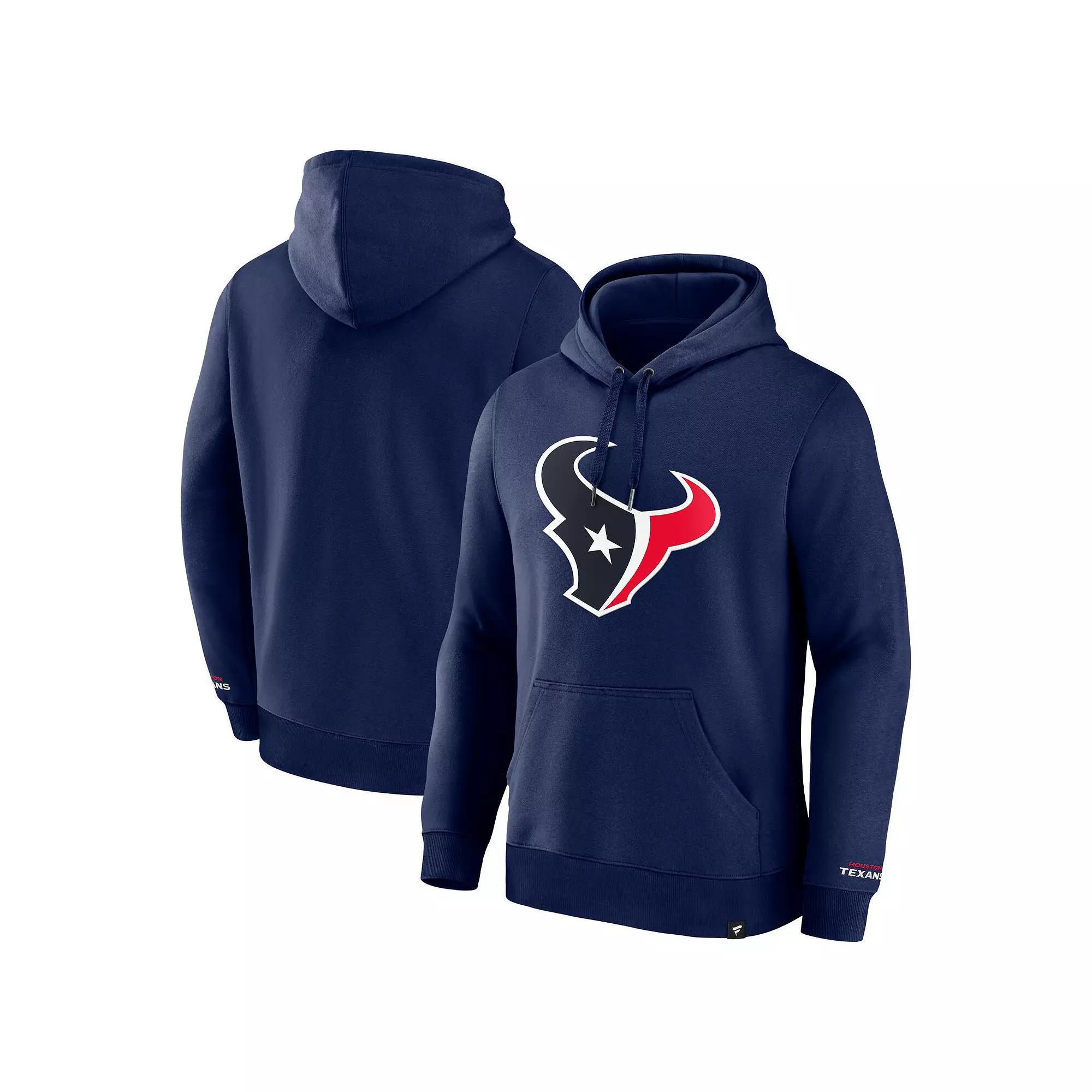 Men's Fanatics Navy Houston Texans Legacy Fleece Pullover Hoodie,  Product Image