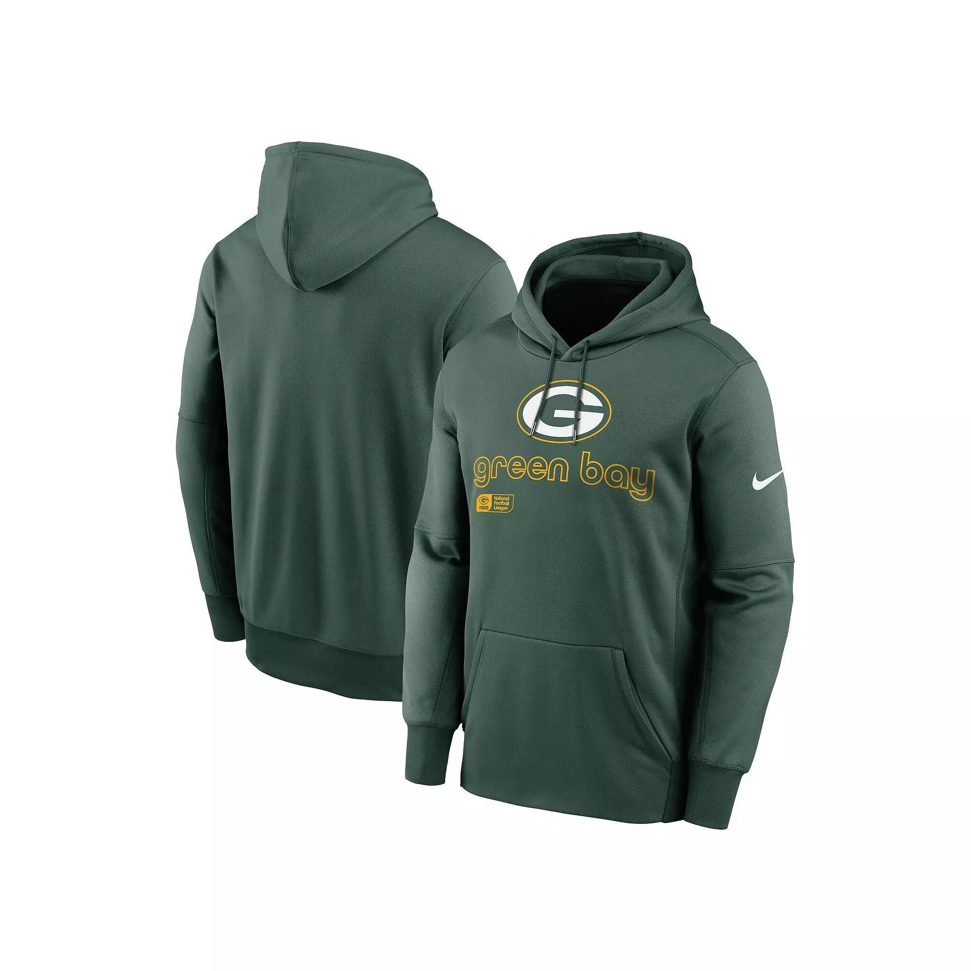 Men's Nike Green Green Bay Packers Performance Pullover Hoodie, Size: XL Product Image