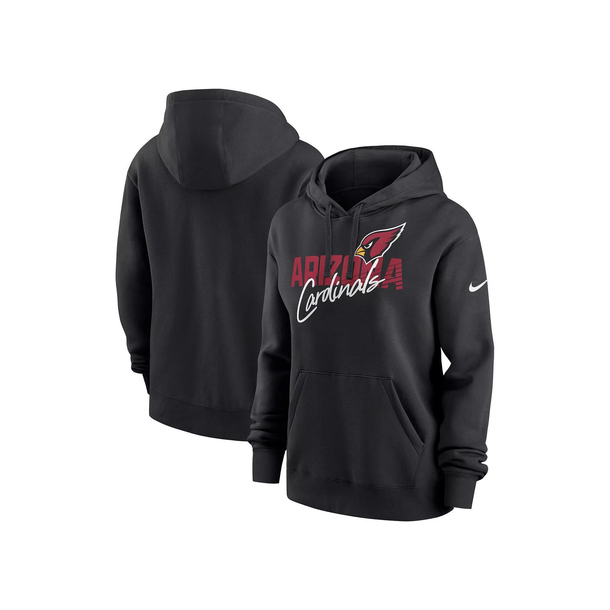 Women's Nike Black New York Jets Wordmark Club Fleece Pullover Hoodie,  Product Image
