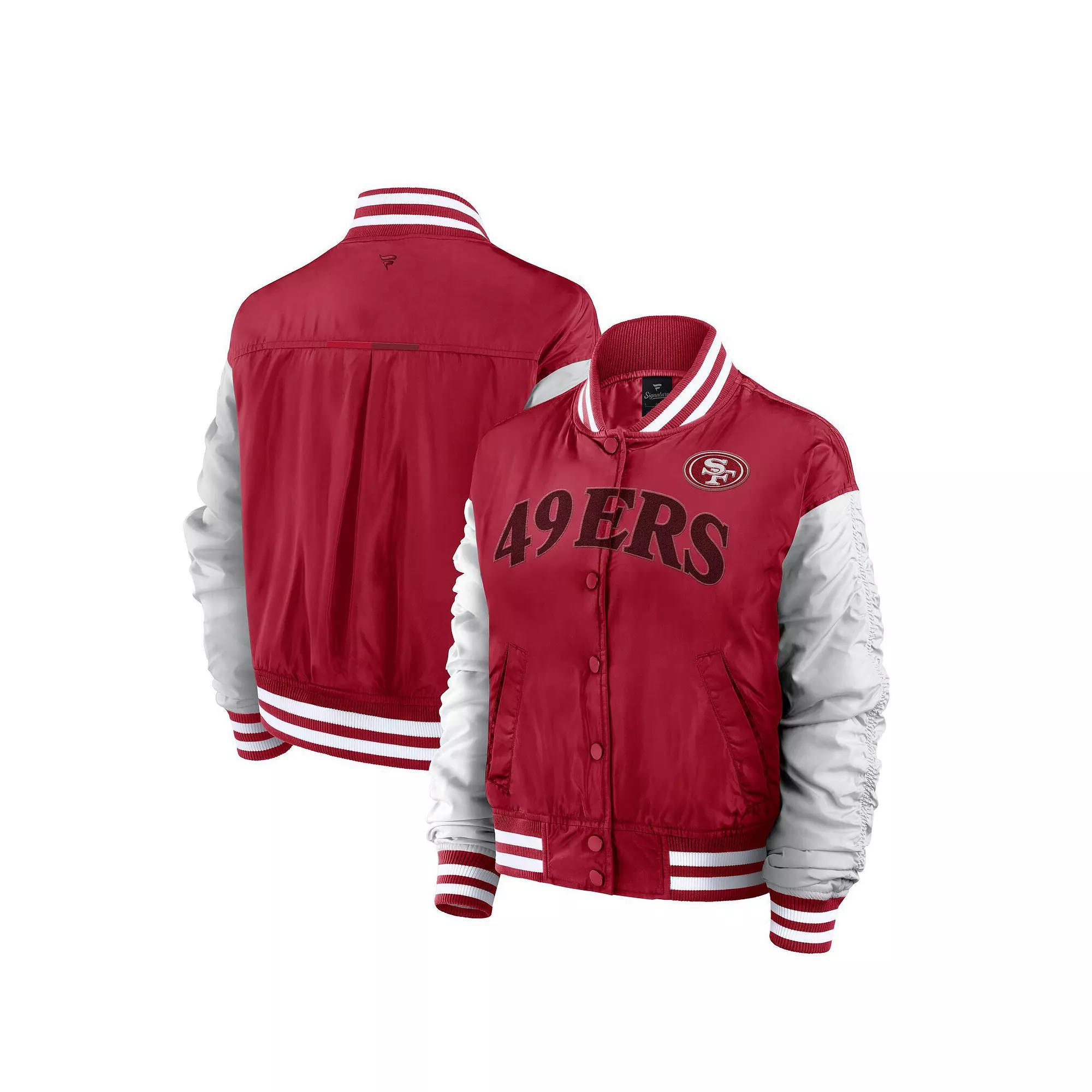 Women's Fanatics Scarlet San Francisco 49ers Elements Wave Full-Snap Jacket,  Product Image