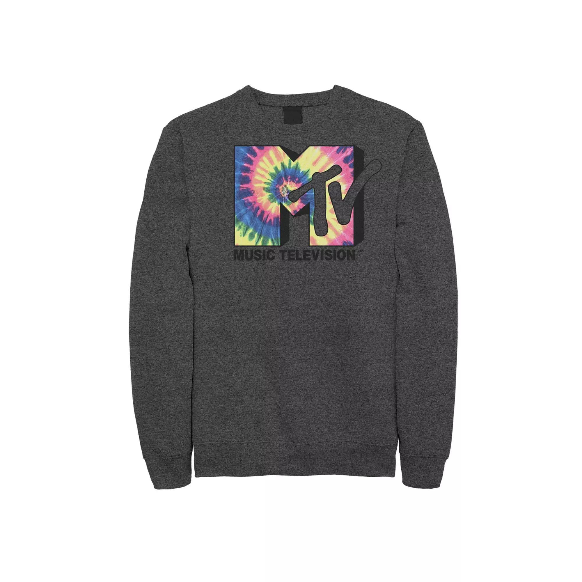 Men's MTV Music Television Tie Dye Logo Sweatshirt,  Product Image