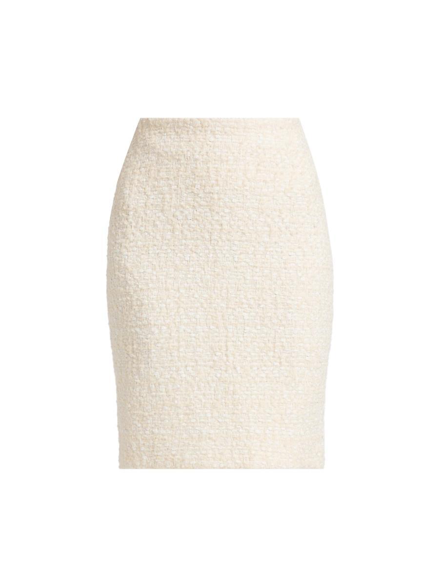 Womens Tweed Pencil Skirt Product Image