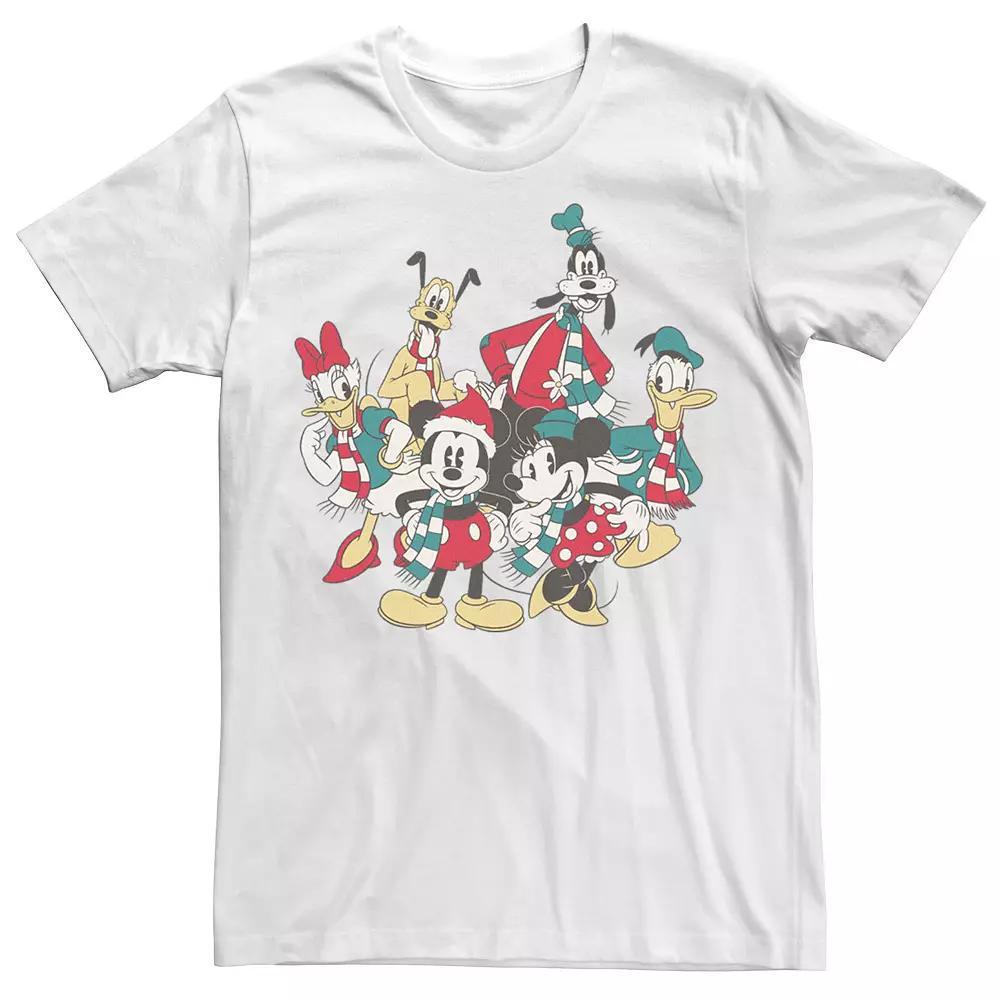 Men's Mickey Classic Holiday Group Christmas Group Shot Tee,  Product Image