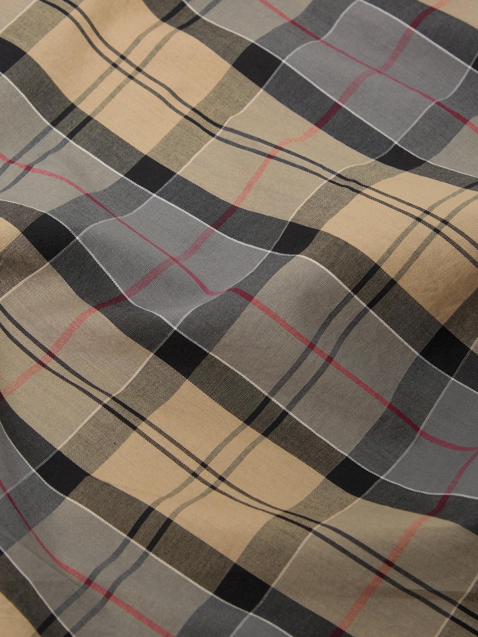 Sand Tartan Check Long Pyjama Set Product Image