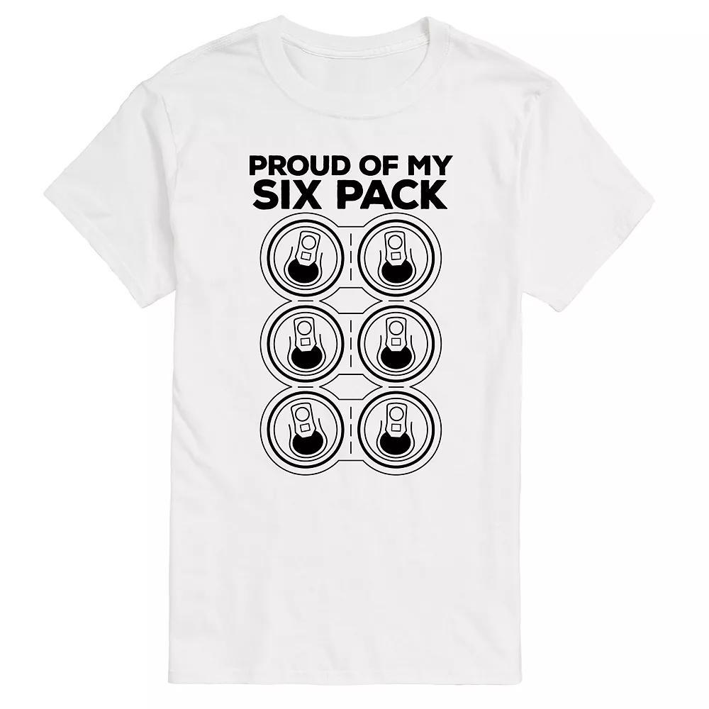 Big & Tall Proud of My Six Pack Graphic Tee, Men's,  Product Image