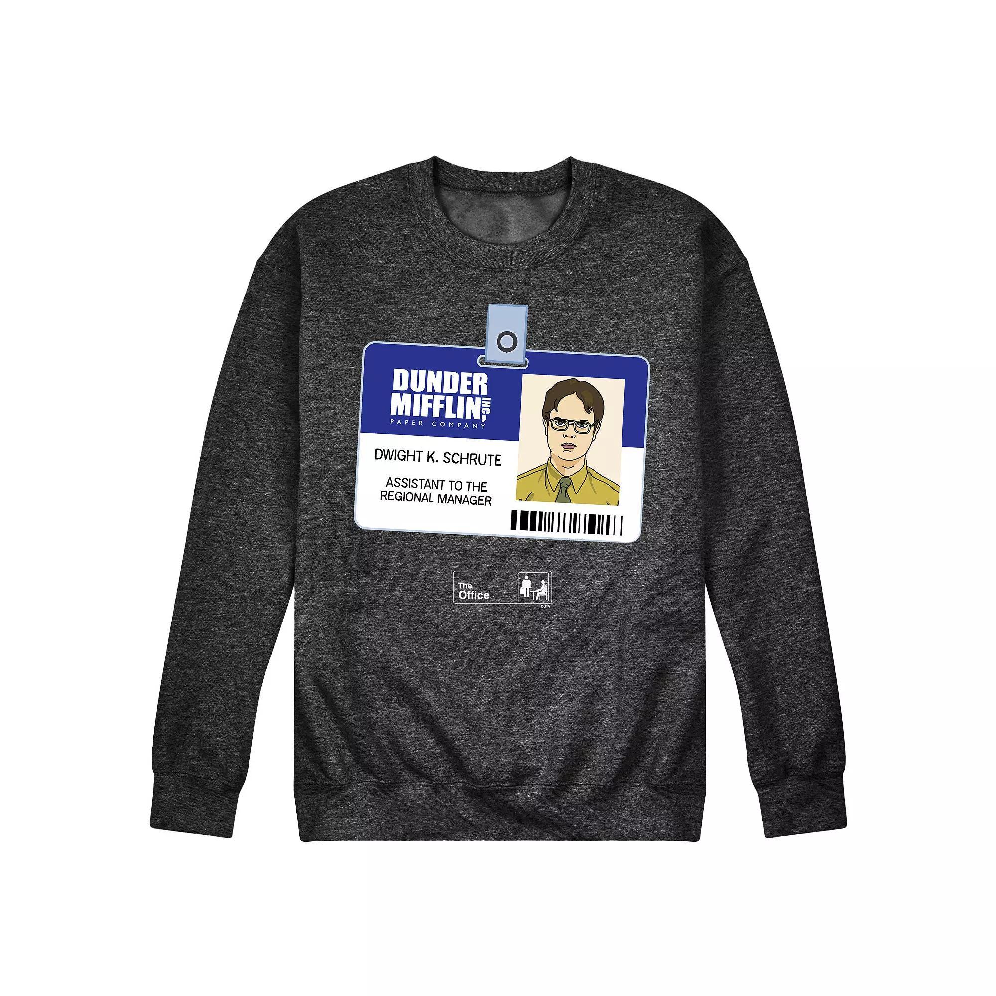 Men's The Office Dwight Schrute Badge Sweatshirt,  Product Image