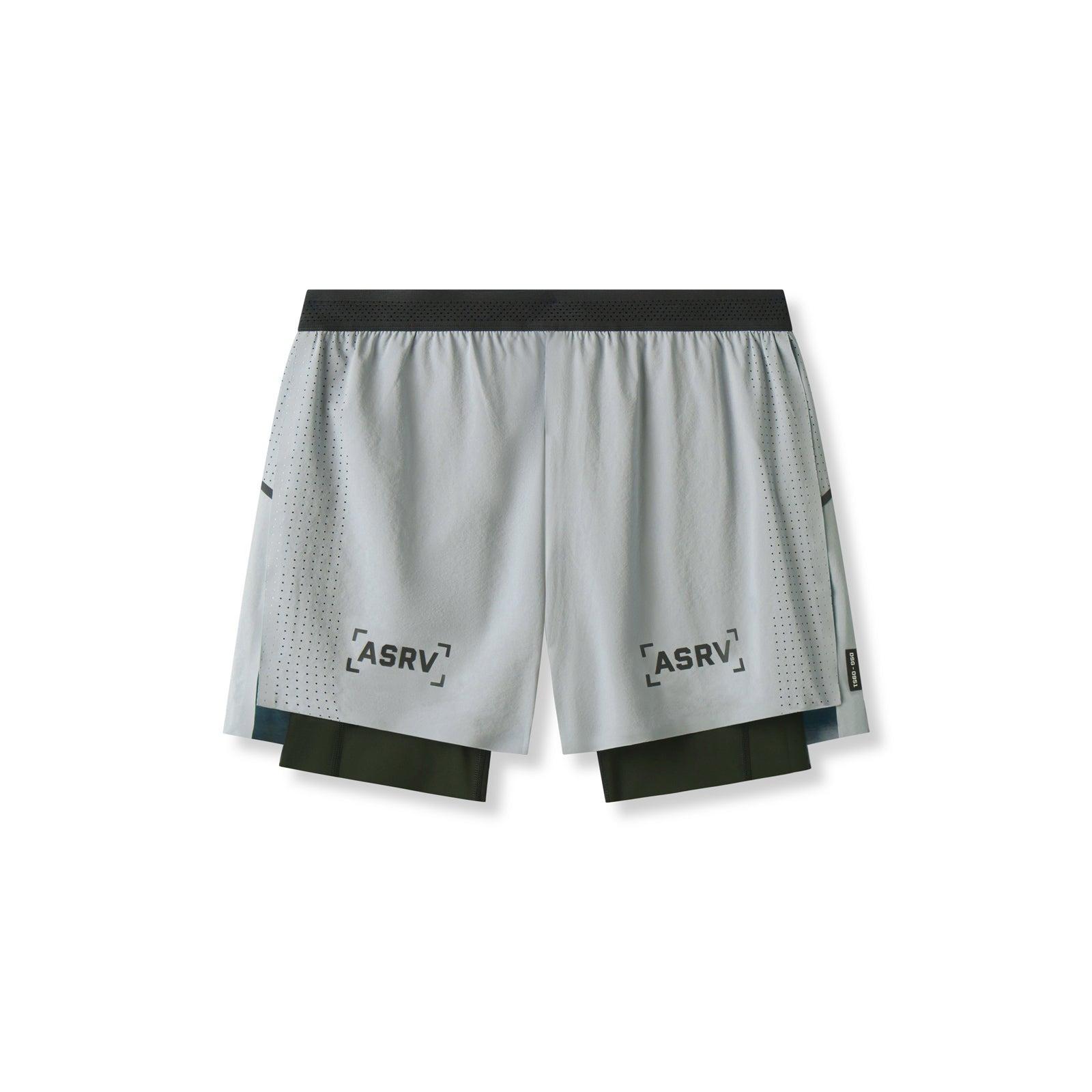 0951. Aerotex™ 4" High Split Liner Short - Slate Grey Male Product Image