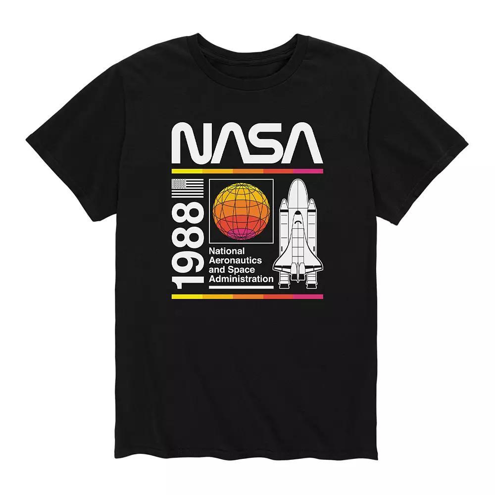 Big & Tall NASA 1988 Retro Tee, Men's, Size: 4XL Tall, Black Product Image