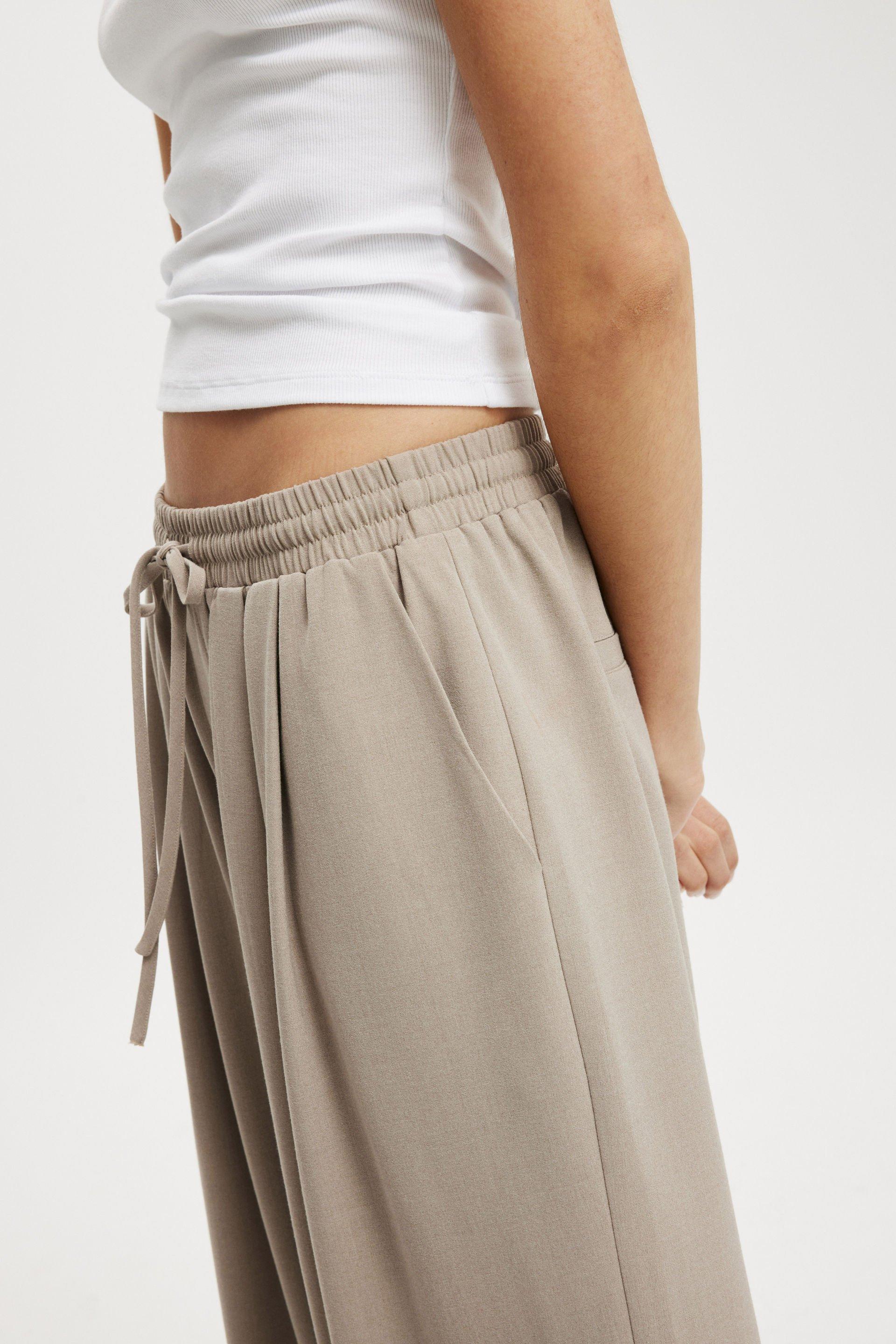 Cotton On Women - Luis Pull On Suiting Pant - Taupe marle Product Image