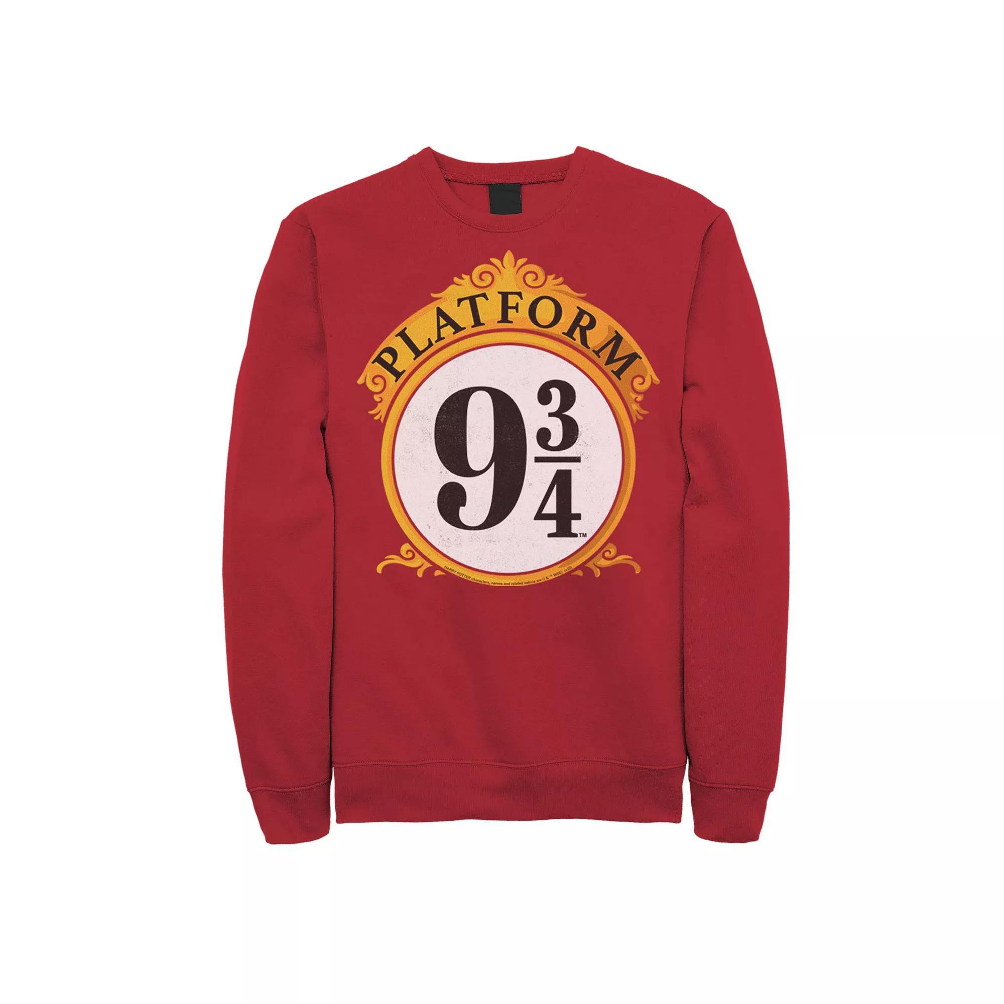 Men's Harry Potter Platform 9 & 3/4 Sign Sweatshirt,  Product Image