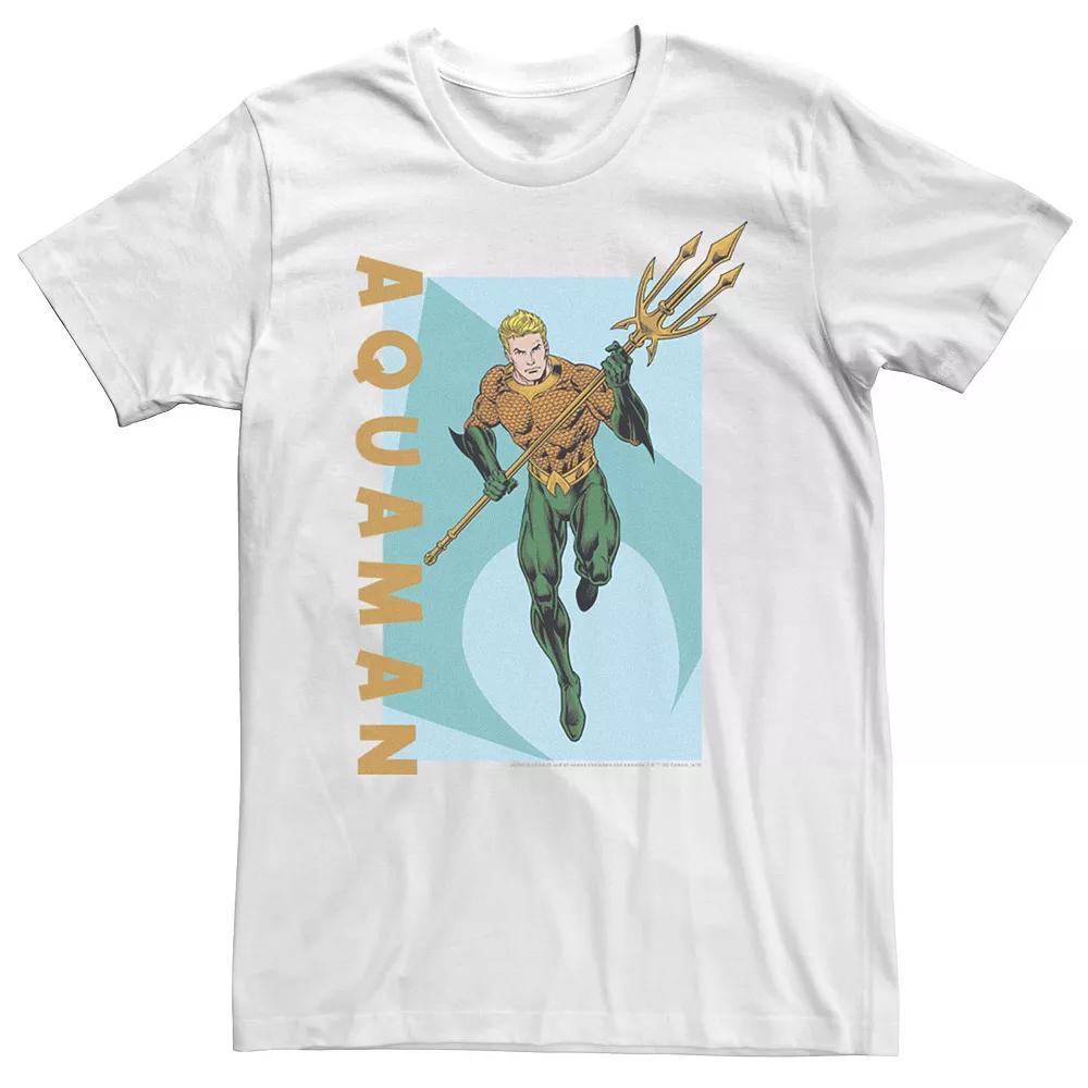 Men's DC Comics Justice League Vintage Aquaman Tee, Size: XS, White Product Image