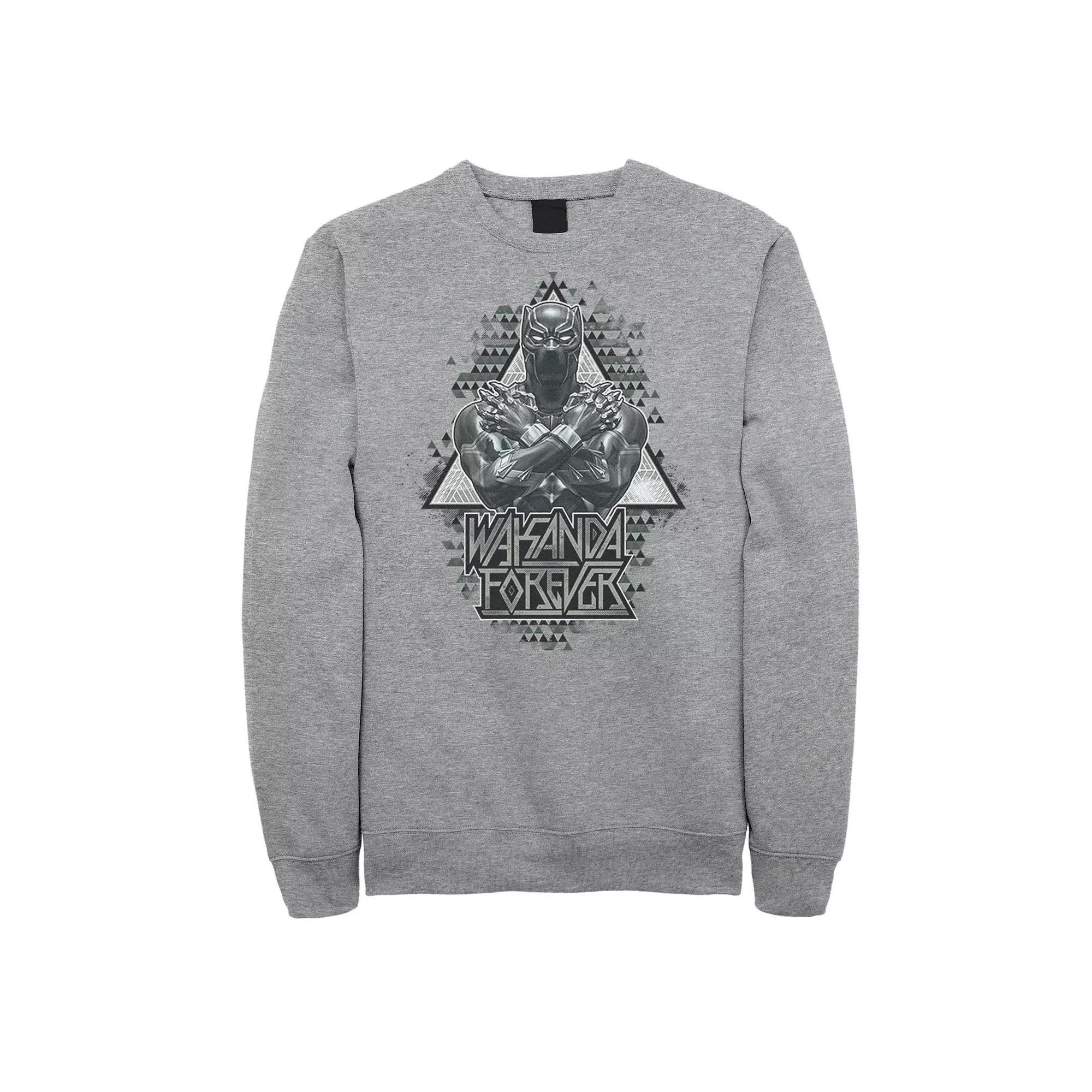 Men's Marvel Black Panther Crossed Arms Geometric Sweatshirt,  Product Image