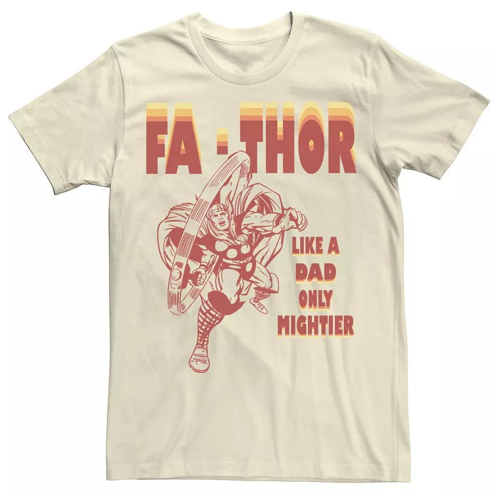Men's Marvel Fa-Thor Like A Dad Only Mightier Retro Father's Day Graphic Tee,  Product Image