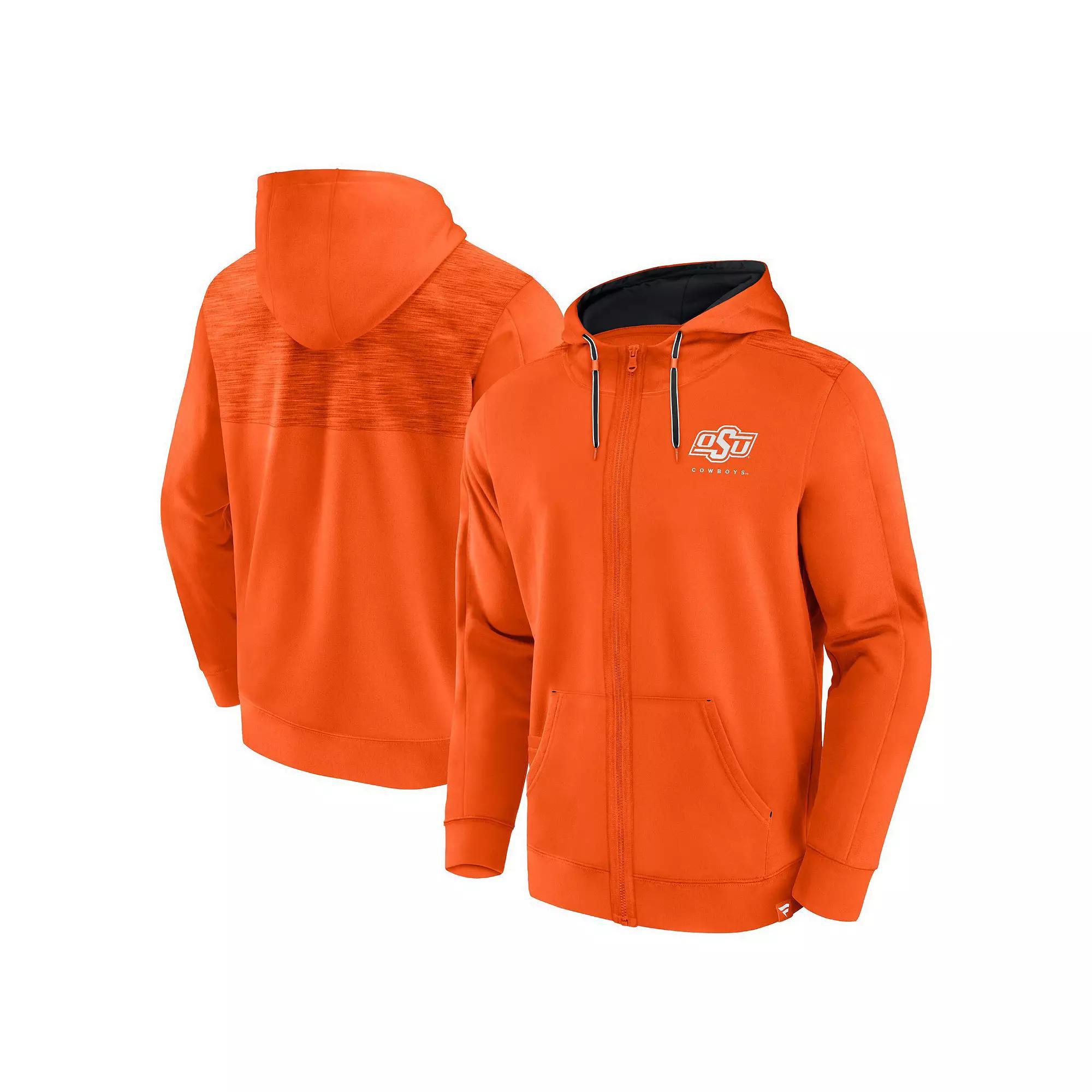 Men's Fanatics Branded Orange Oklahoma State Cowboys Power Index Full-Zip Hoodie,  Product Image