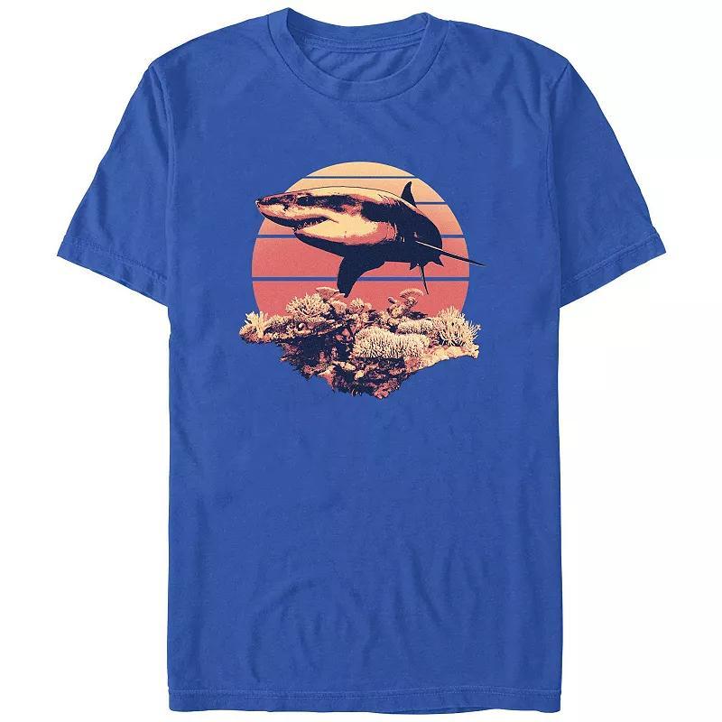 Men's Shark Reef Graphic Tee, Size: Small, Royal Product Image