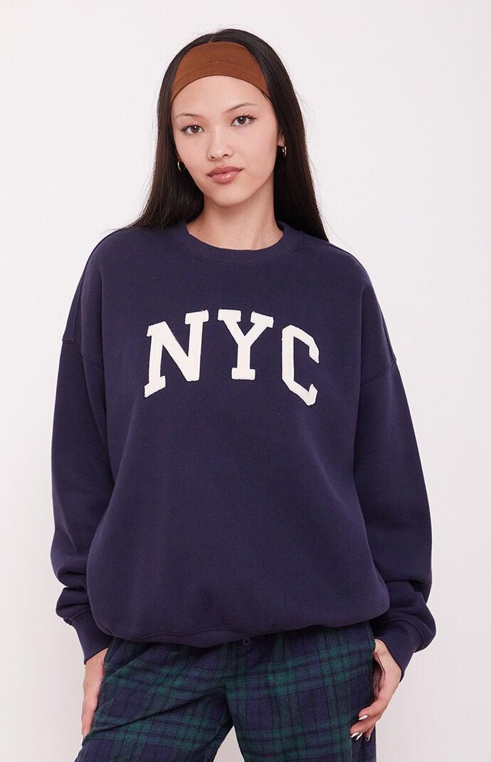 Women's NYC Crew Neck Sweatshirt Product Image