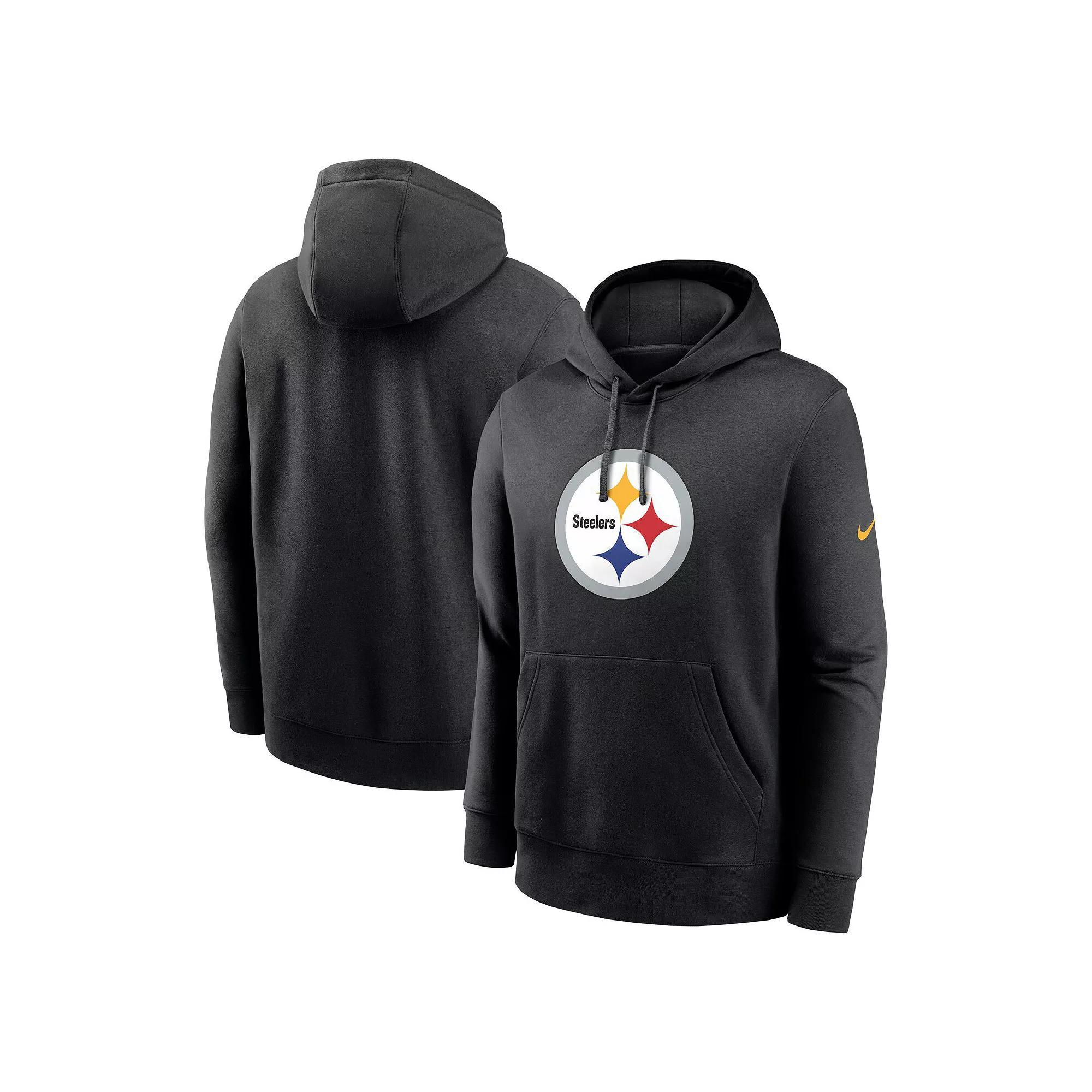 Men's Nike Anthracite Kansas City Chiefs Club Logo Pullover Hoodie,  Product Image