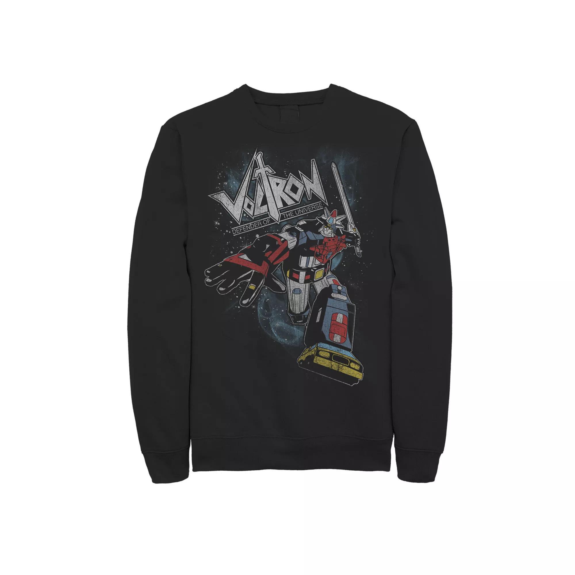 Men's Voltron: Retro Defender Battle Stance Space Graphic Fleece,  Product Image
