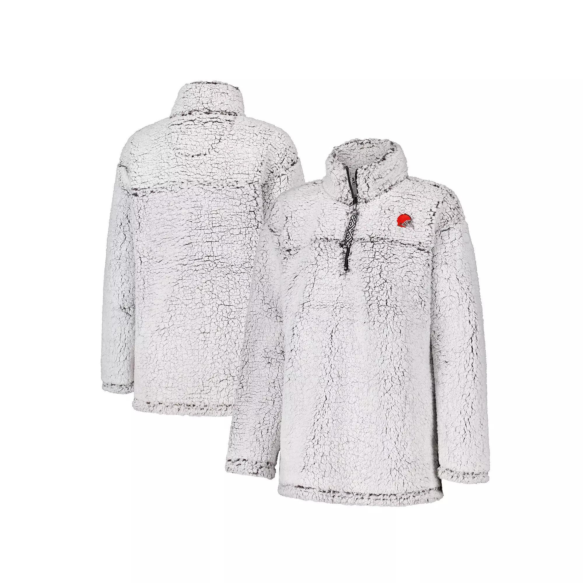 Women's G-III 4Her by Carl Banks Gray Cleveland Browns Sherpa Full-Zip Jacket, Size: XL, Grey Product Image
