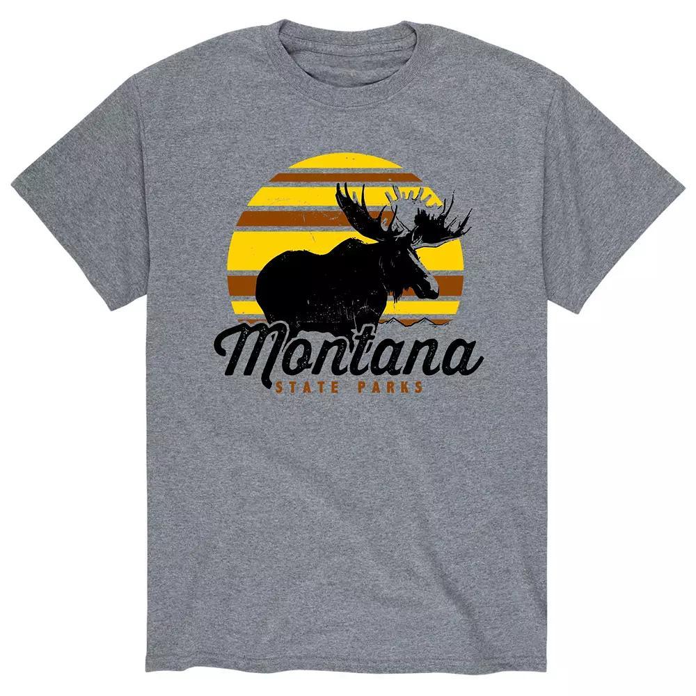 Men's State Parks Montana Tee, Size: Medium, Gray Product Image