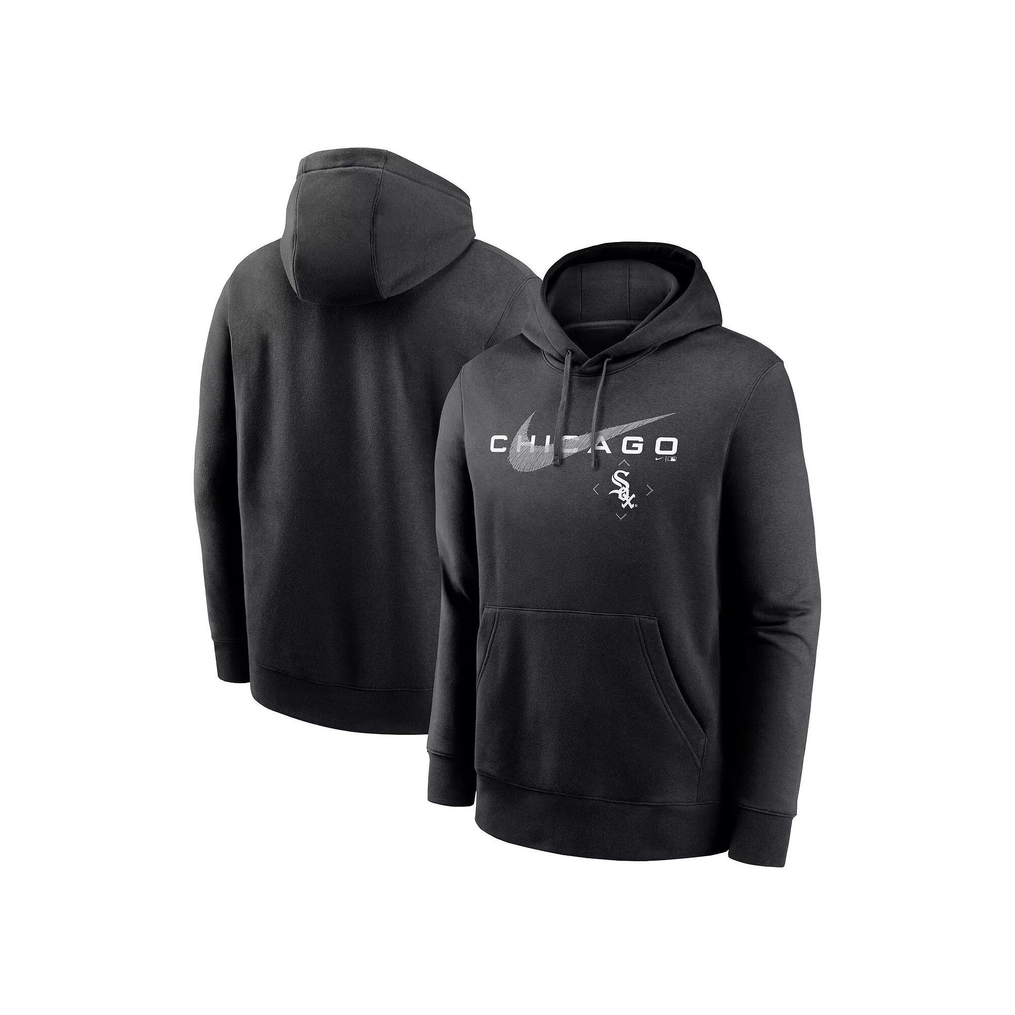 Men's Nike Black Chicago White Sox Swoosh NeighborHOOD Pullover Hoodie,  Product Image