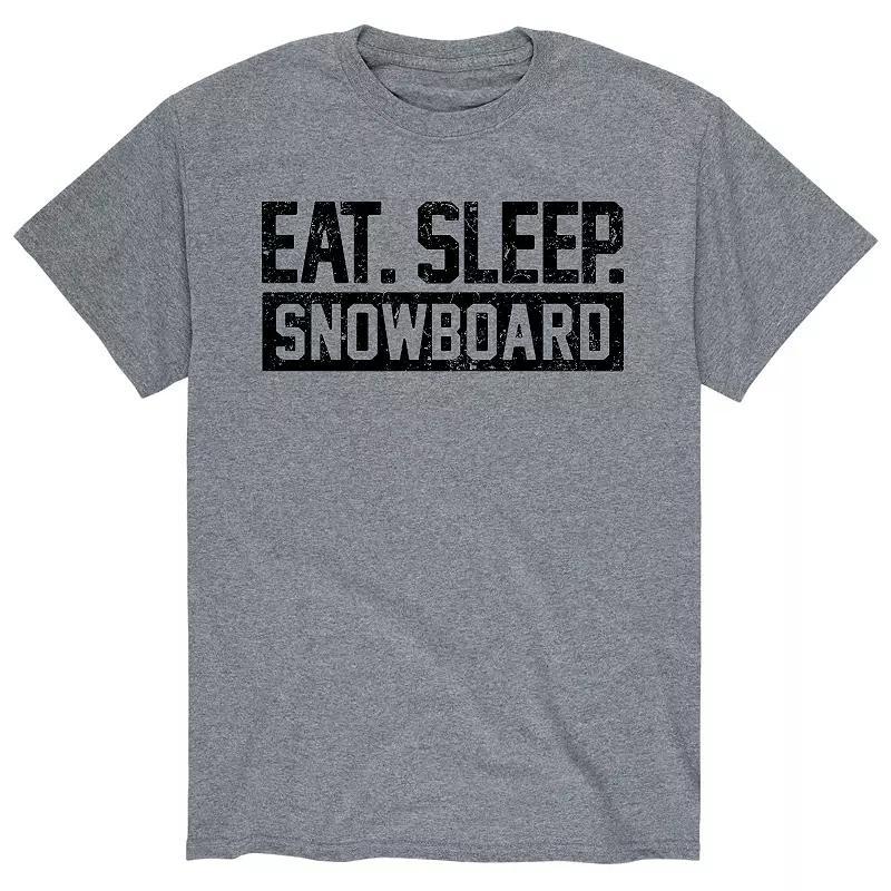 Men's Eat Sleep Snowboard Tee,  Product Image