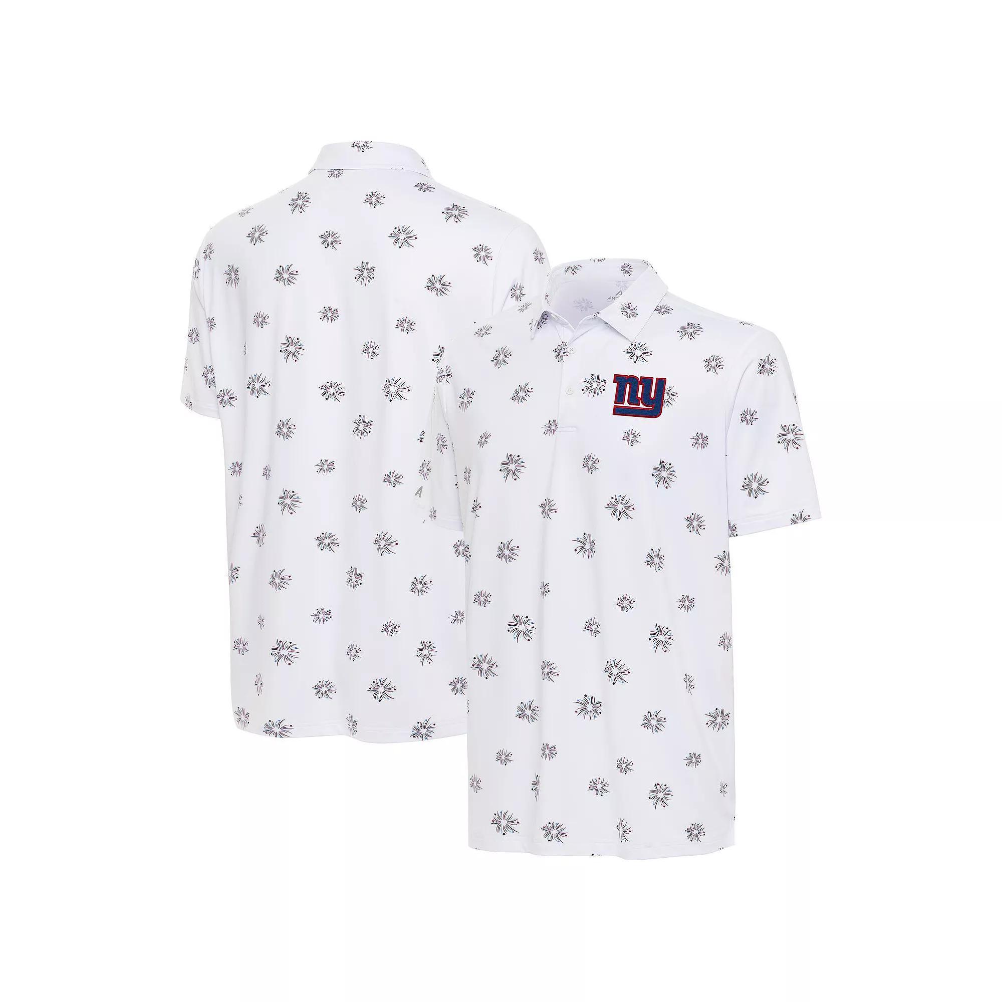 Men's Antigua White New York Giants Fireworks Polo,  Product Image