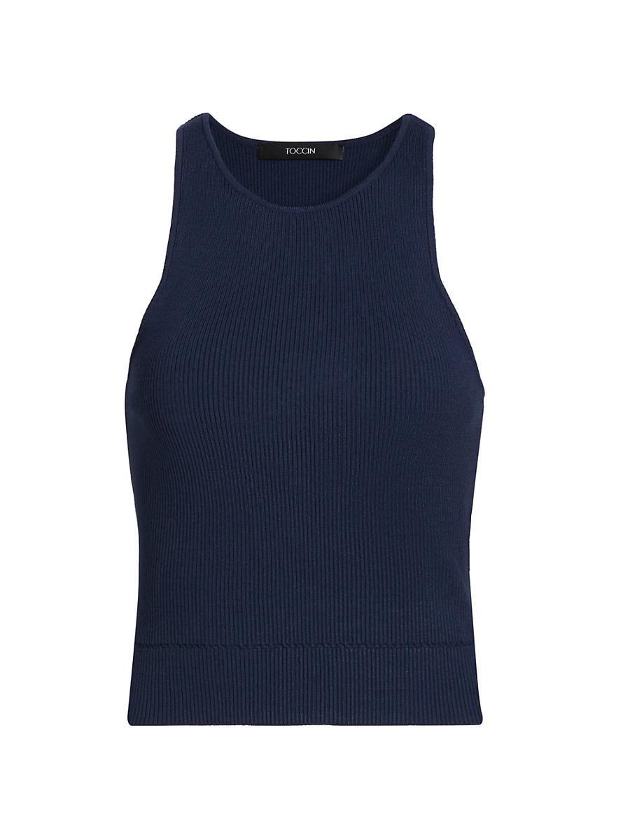 Womens Avery Rib-Knit Racer Tank Product Image