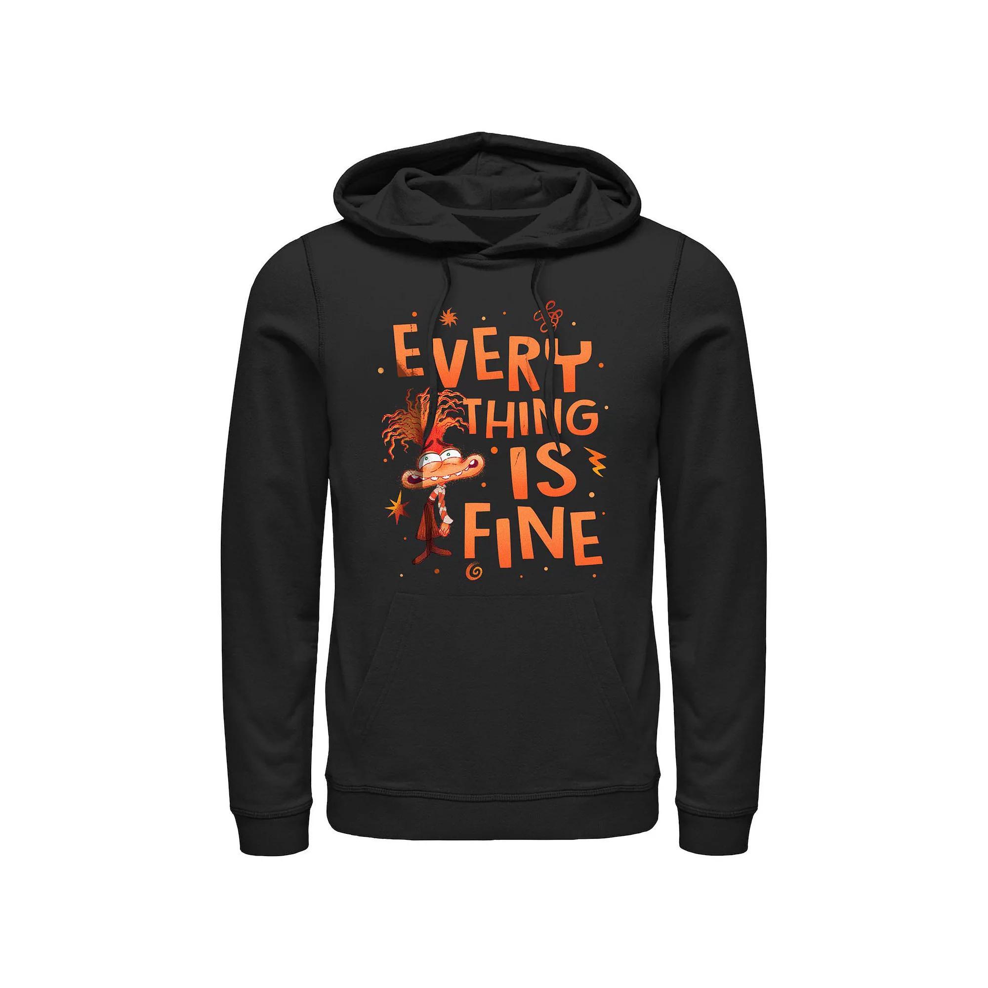 Men's Dr. Seuss One Fish Two Fish Red Fish Blue Fish Poster Graphic Hoodie, Size: Small Product Image