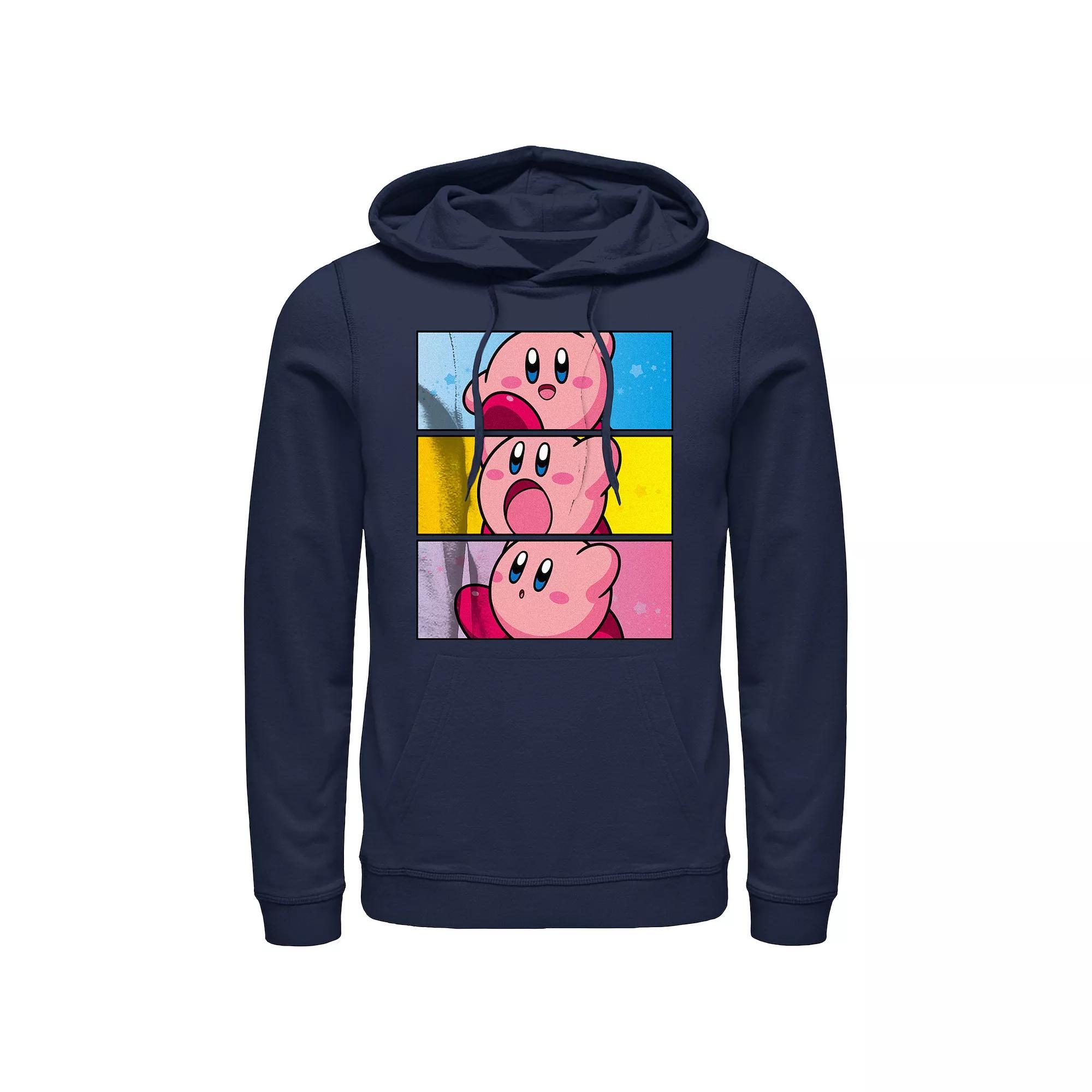 Men's Kirby Stack Portraits Graphic Hoodie, Size: XXL, Blue Product Image