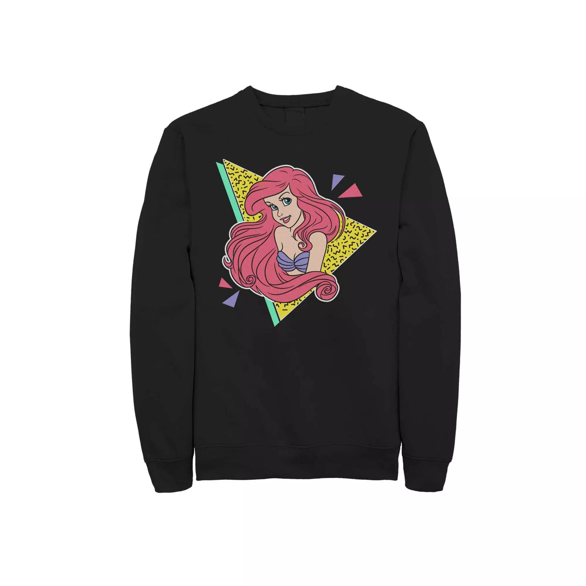 Disney's The Little Mermaid 80's Style Portrait Men's Fleece Sweater,  Product Image