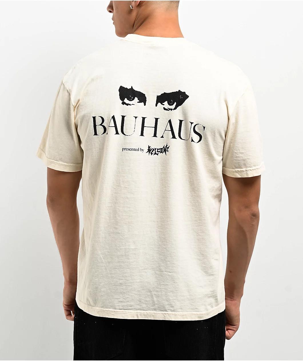 Welcome x Bauhaus Deathly Bloom Natural T-Shirt Product Image