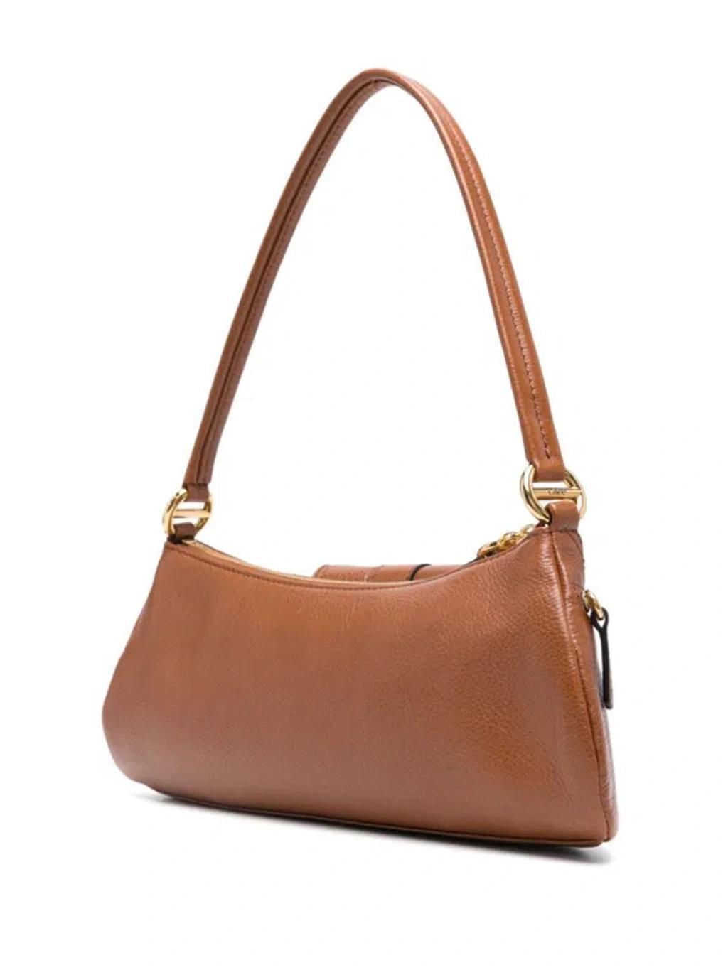 CHLOÉ The 99 Leather Shoulder Bag In Brown Product Image