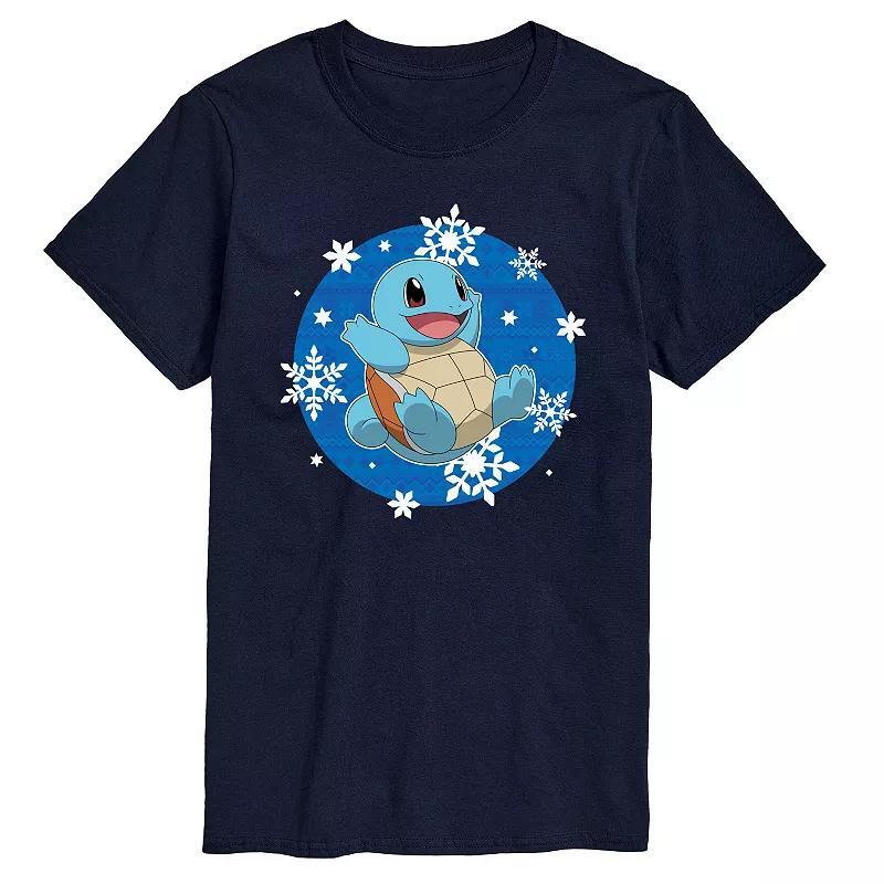 Big & Tall Pokemon Squirtle Snowflake Graphic Tee, Men's,  Product Image