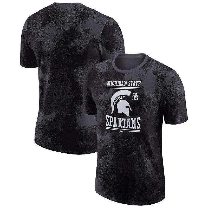 Mens Nike Anthracite Michigan State Spartans Team Stack T-Shirt Product Image