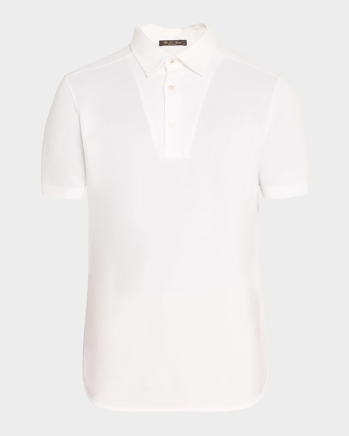 Men's Cotton Pique Polo Shirt Product Image