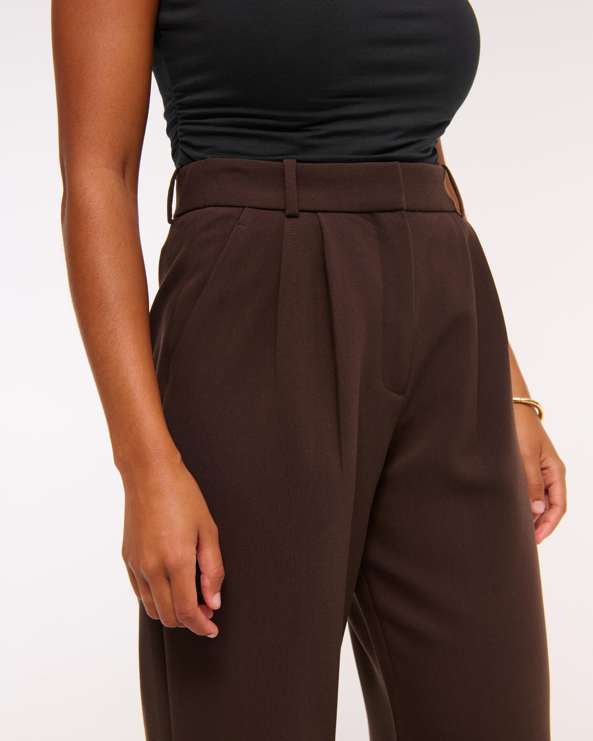 Curve Love A&F Sloane Tailored Wide Leg Pant Product Image