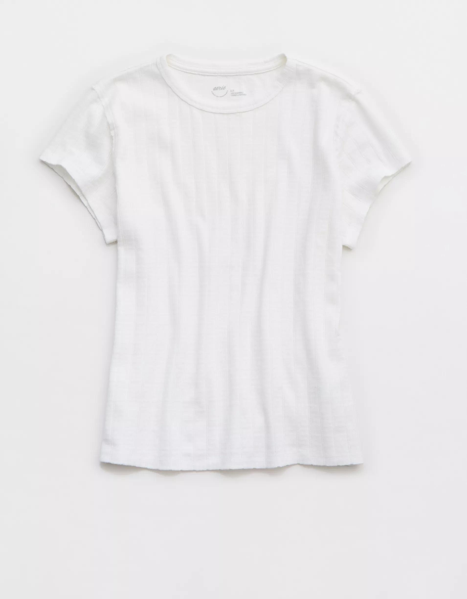Aerie Pointelle Vintage T-Shirt Product Image